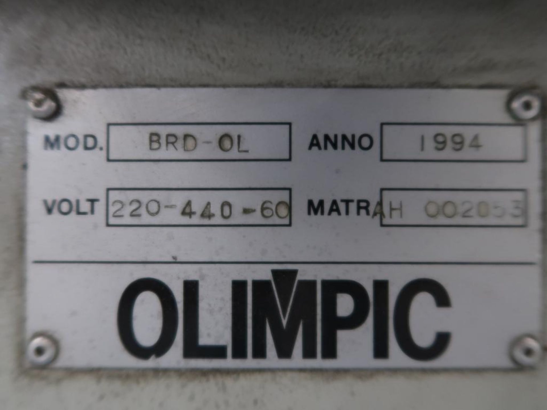 Olimpic Edge Bander Model BRD-OL, S/N AH002053 - Image 2 of 2