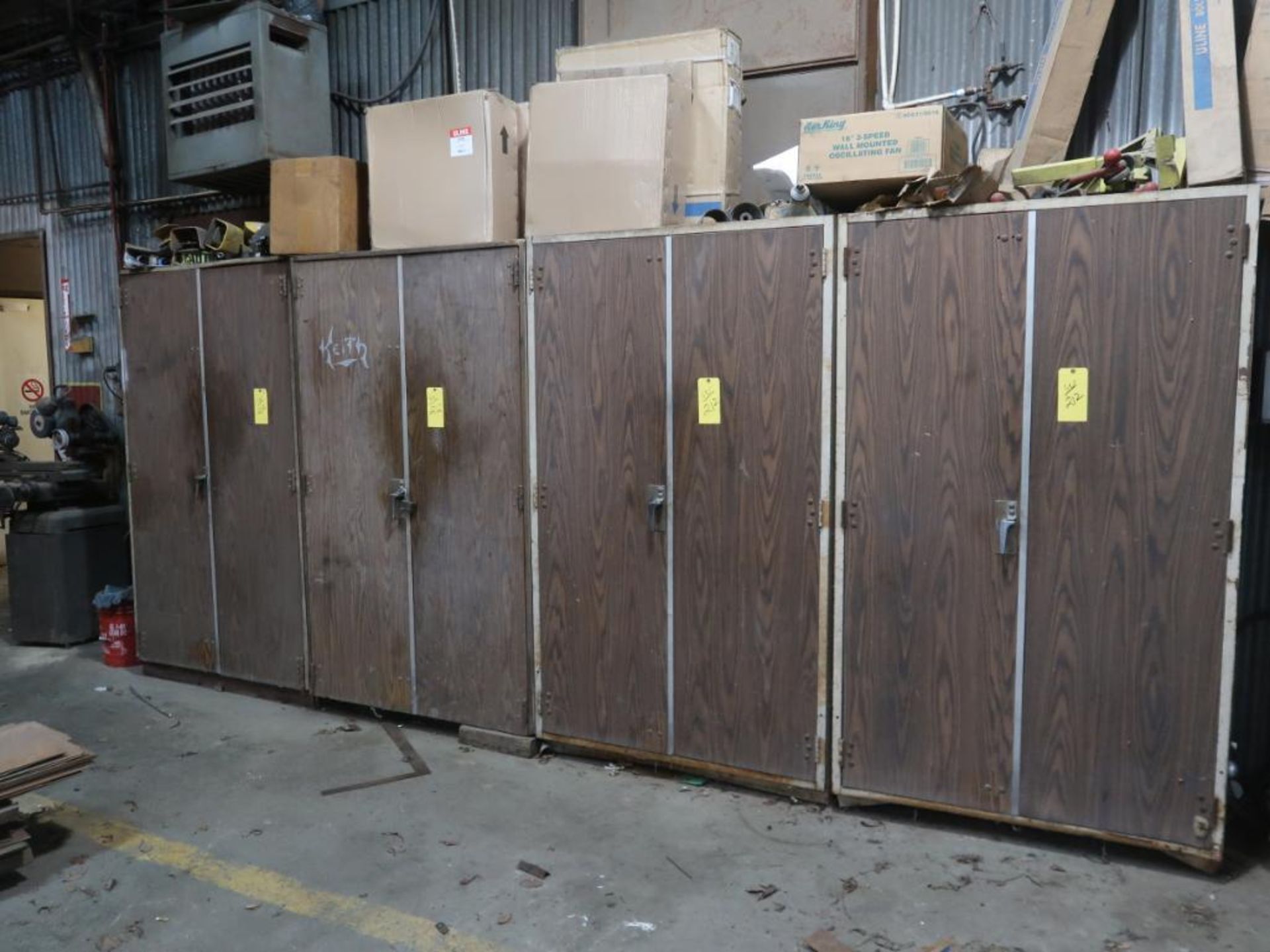 LOT: (15+) Baker 2-Door Lockers with Contents of Tools & Plant Supplies