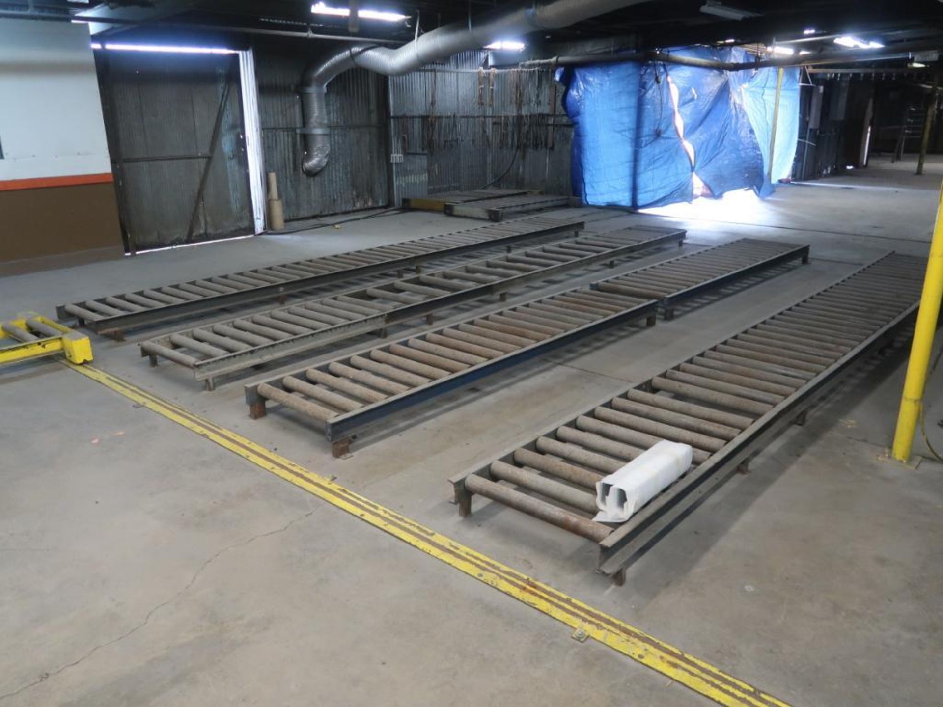 LOT: Approx. 1650 ft. Assorted Roller Conveyors & Conveyor Dolly (located throughout plant area) - Image 2 of 8