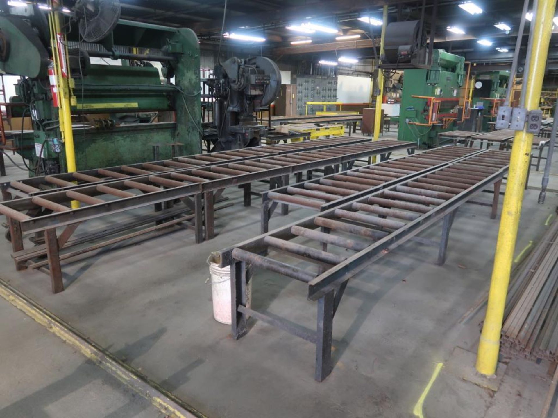 LOT: Approx. 1650 ft. Assorted Roller Conveyors & Conveyor Dolly (located throughout plant area) - Image 4 of 8