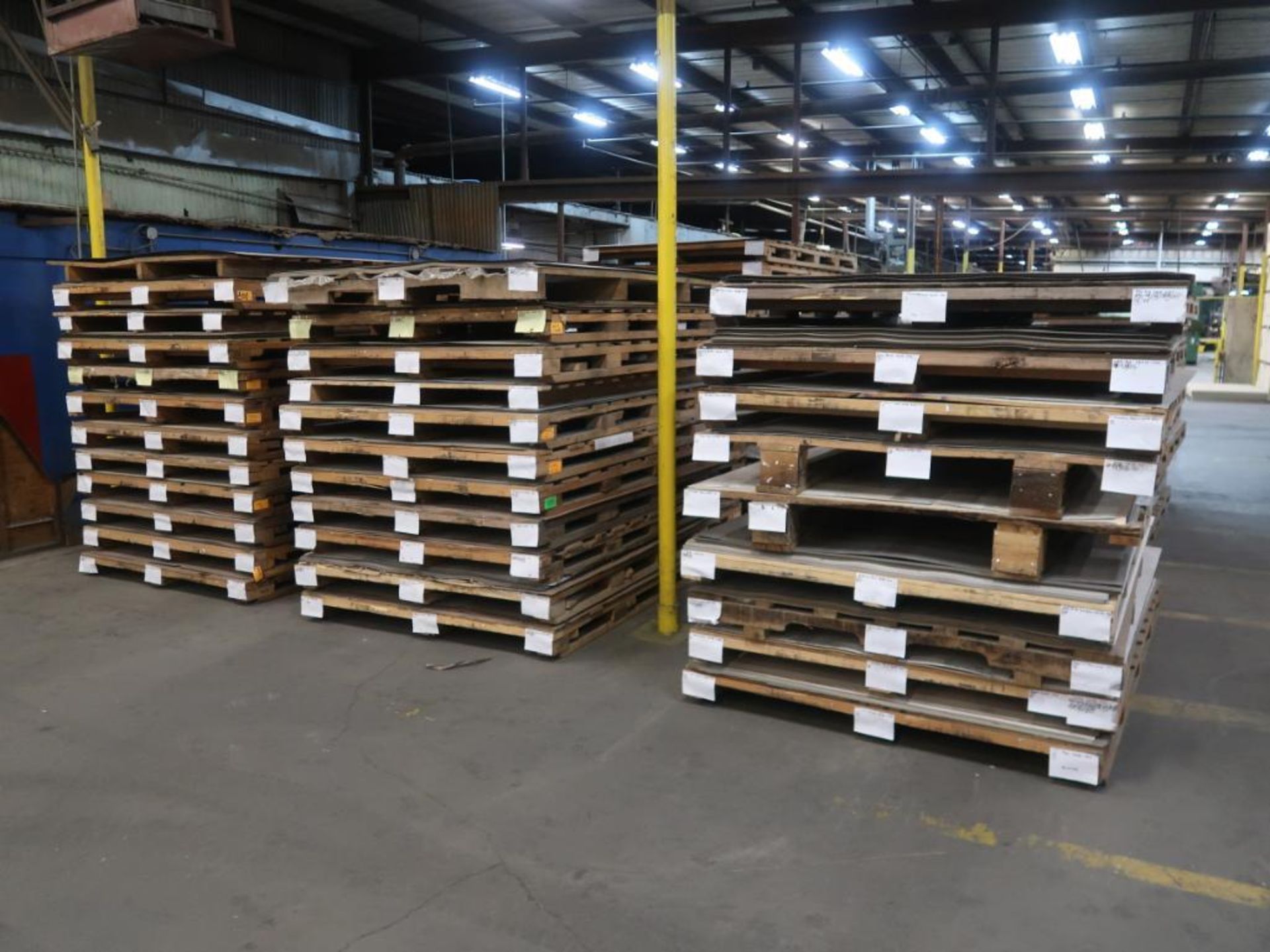 LOT: Assorted Laminate on (200+) Pallets, Steel Laminate Rack - Image 2 of 7