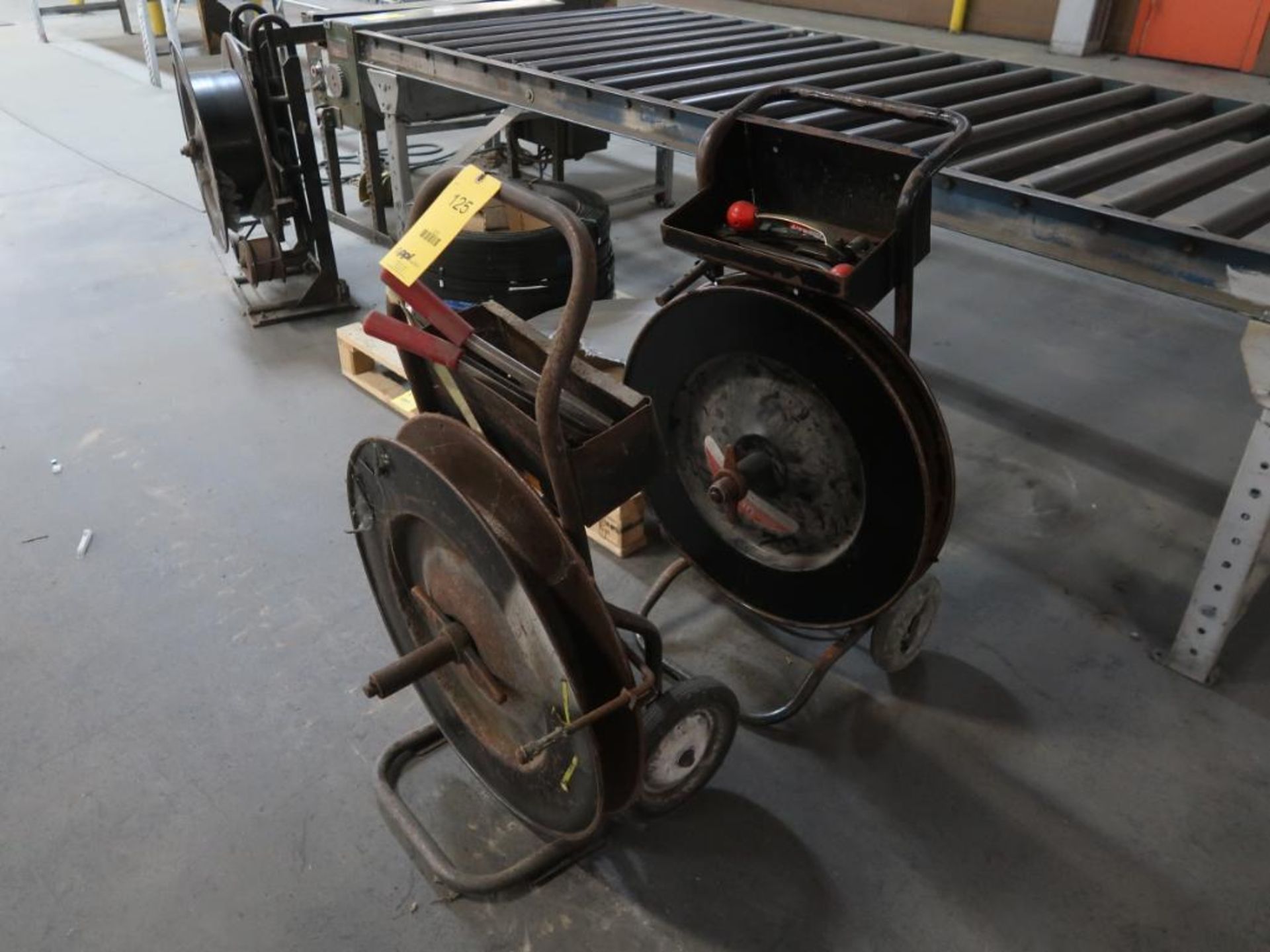 LOT: (2) Banding Carts, Banding on (1) Pallet