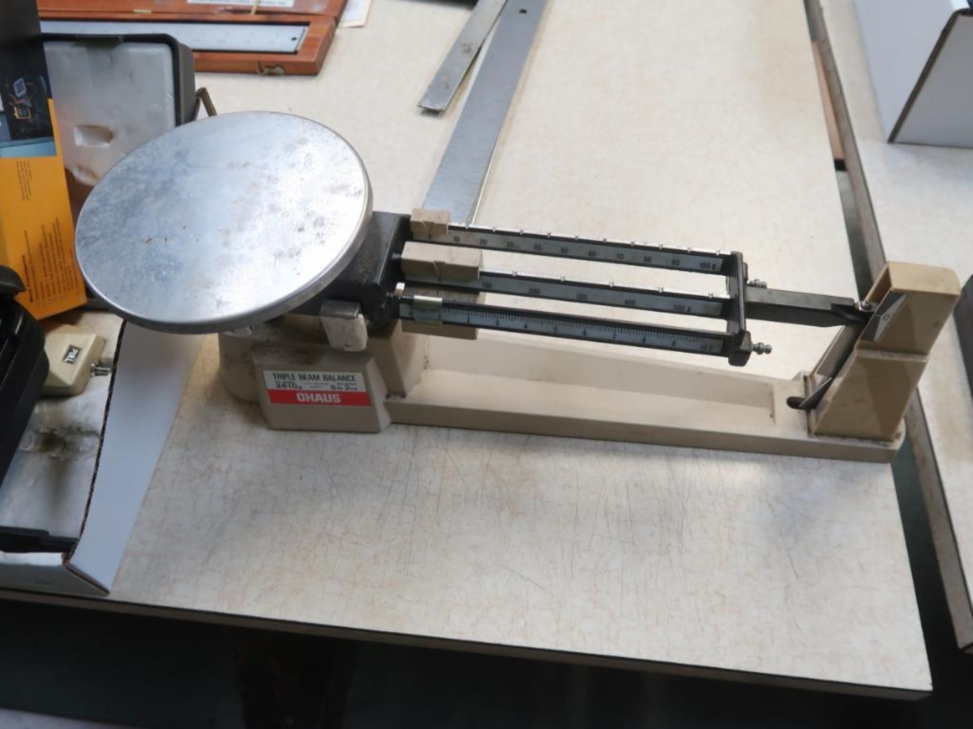 LOT: Ohaus Triple Beam Scale, (3) Assorted Meters - Image 2 of 2