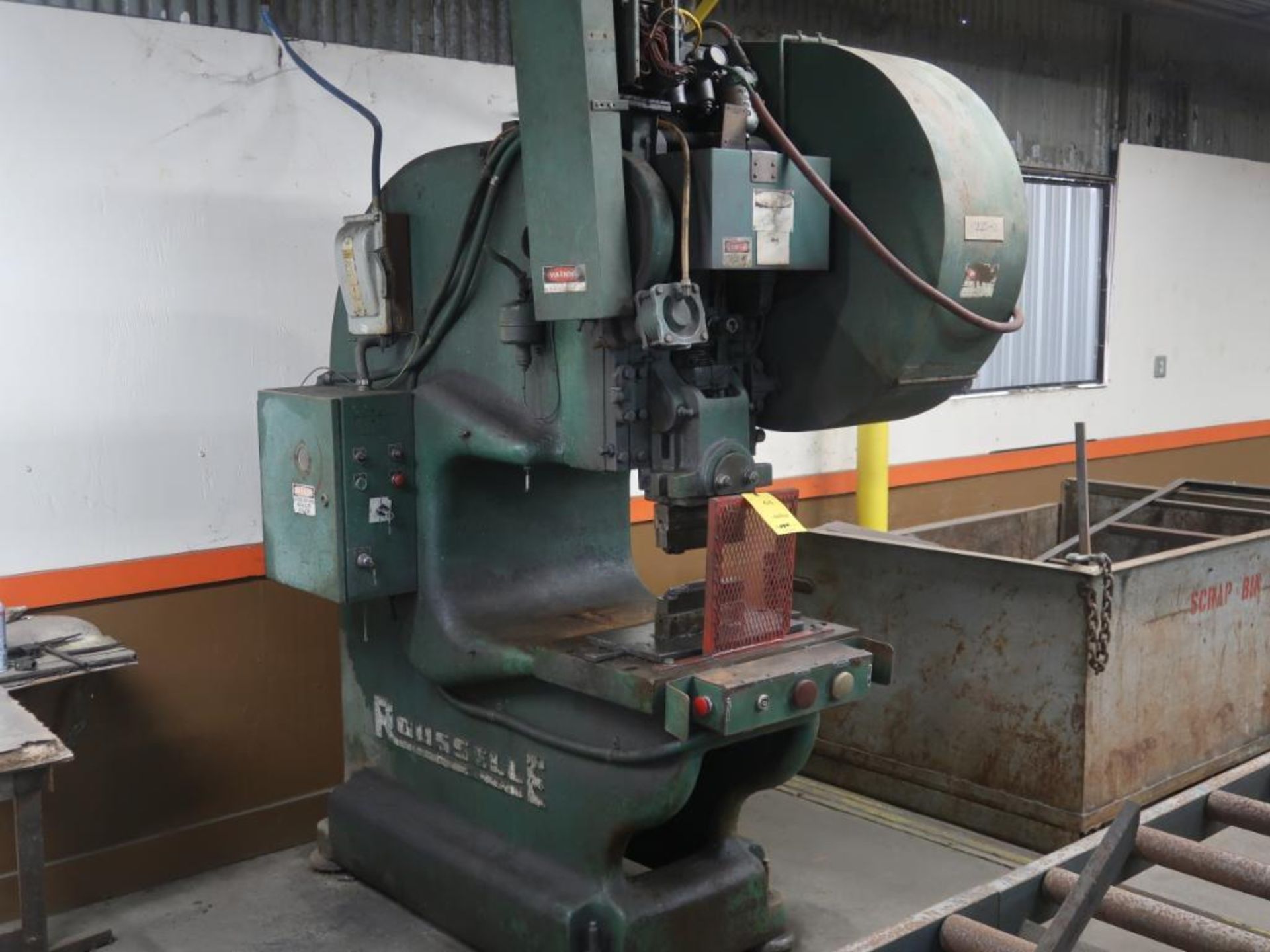 Rousselle 40 Ton Gap Press Model 4G, S/N 20514 (1982), 16 in. x 26 in. Bed, 24 in. Gap, 4 in.