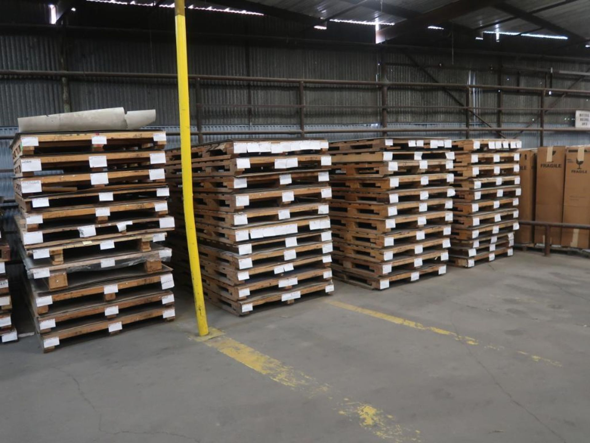 LOT: Assorted Laminate on (200+) Pallets, Steel Laminate Rack - Image 4 of 7