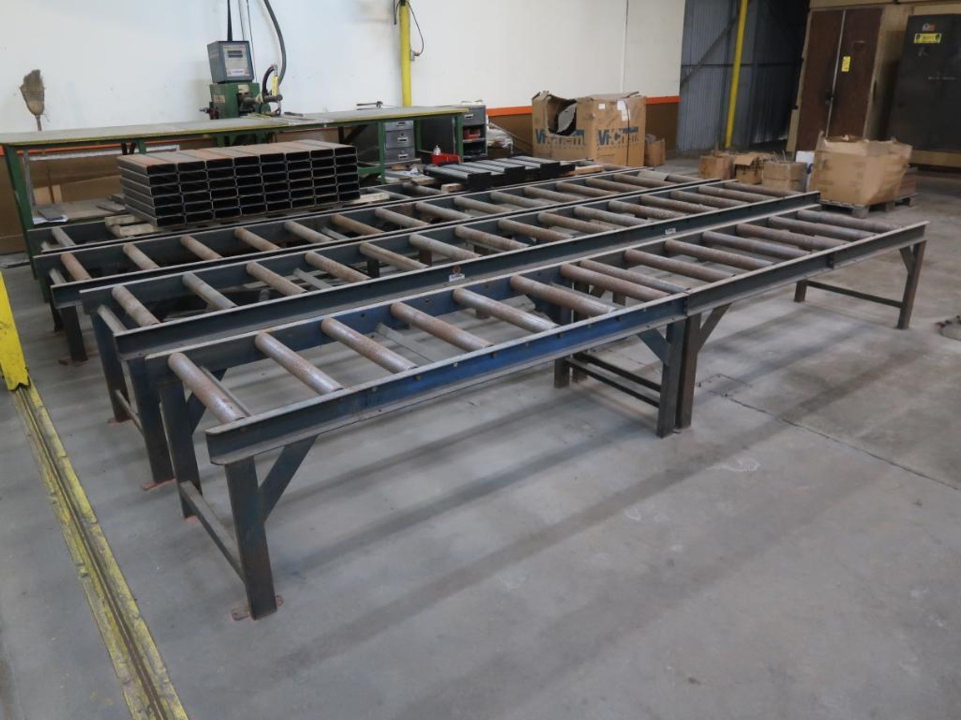 LOT: Approx. 1650 ft. Assorted Roller Conveyors & Conveyor Dolly (located throughout plant area) - Image 7 of 8