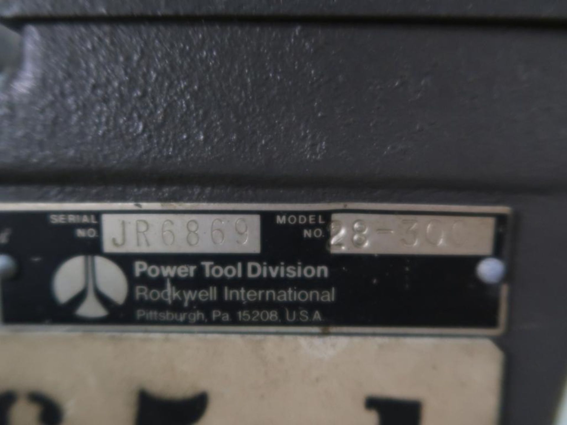 Rockwell Vertical Band Saw Model 28-30C - Image 2 of 2