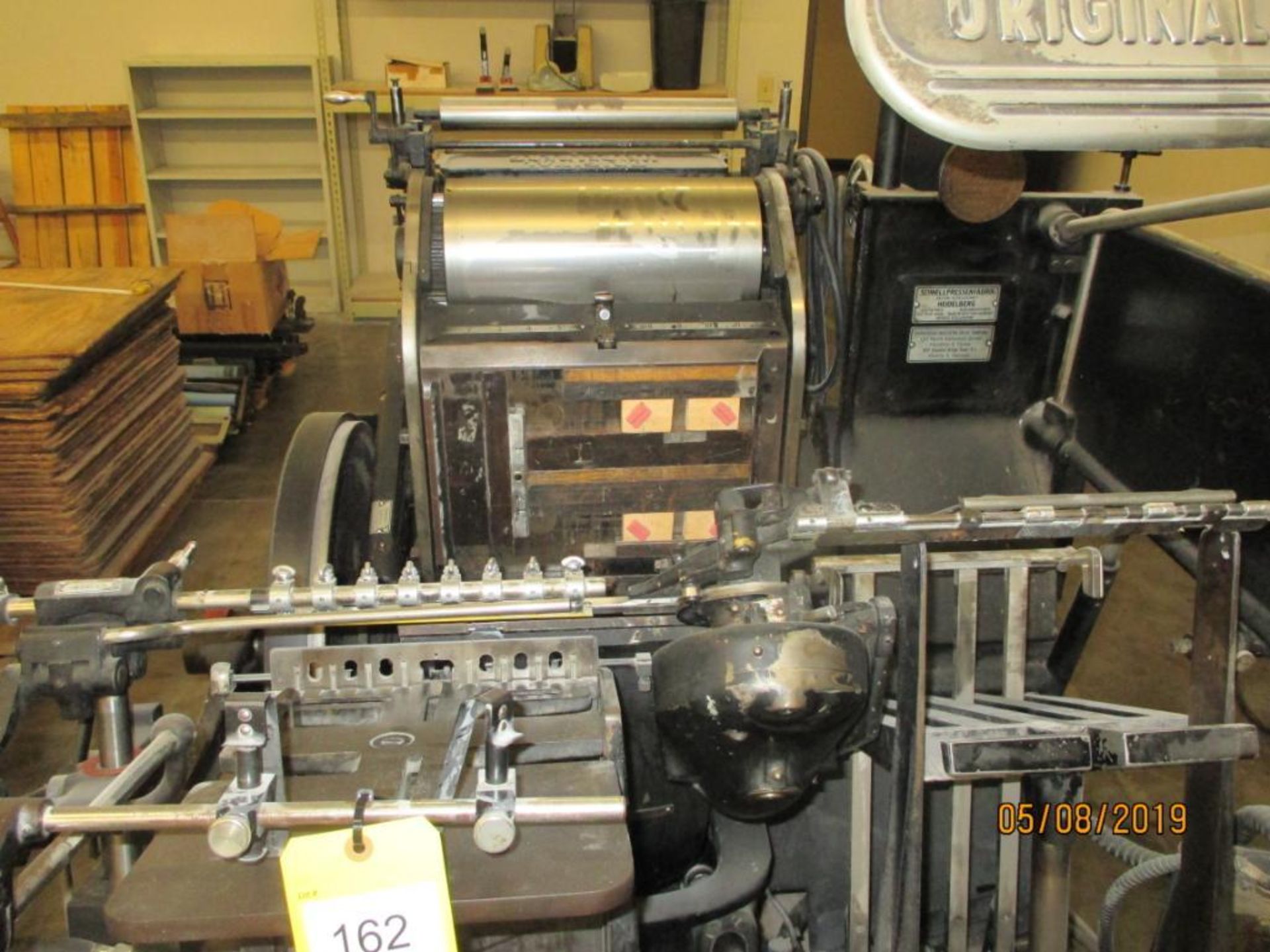 Original Heidelberg Platen Single-Color Printing Press - Image 3 of 4