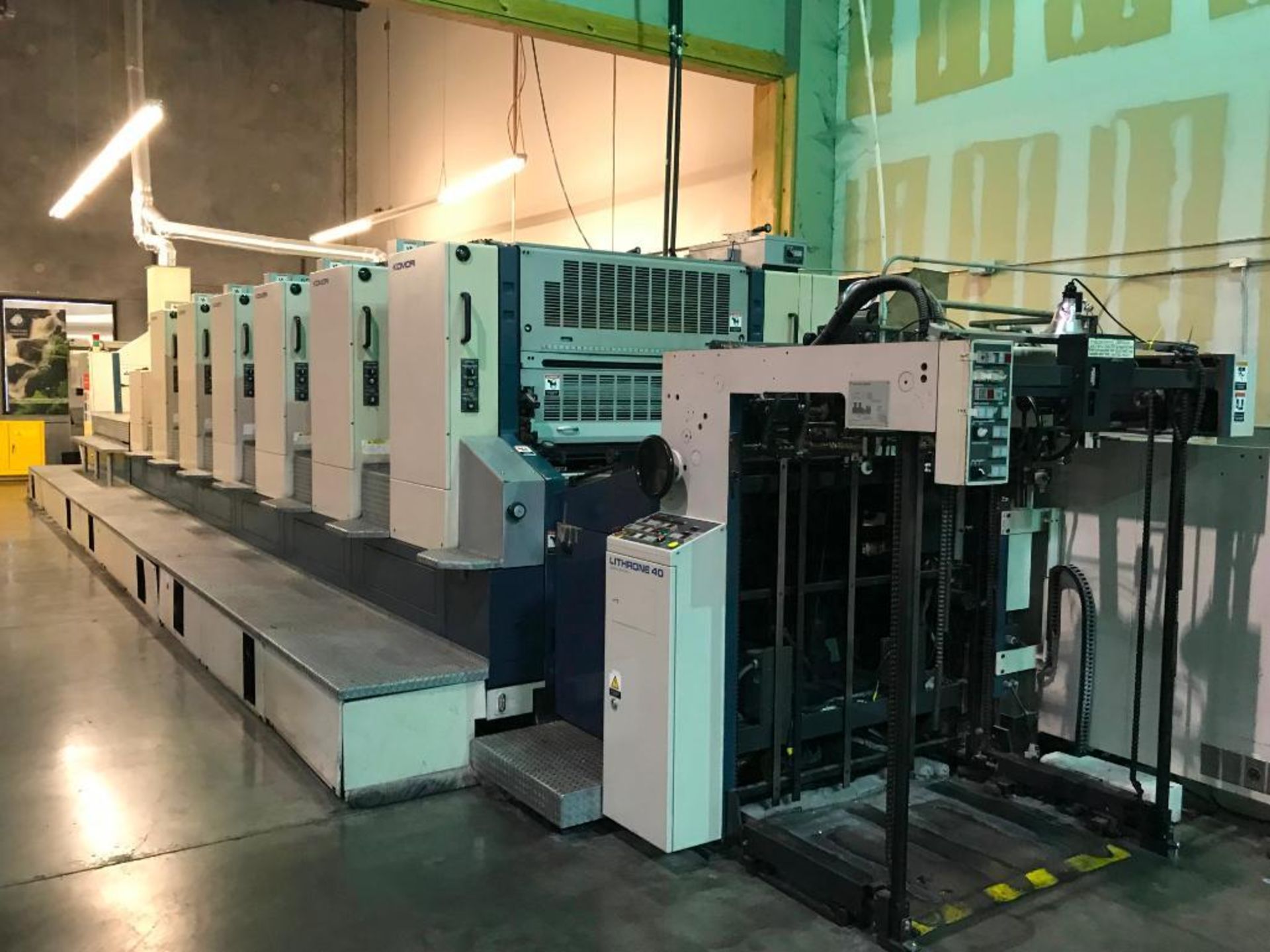 Komori Lithrone L640C 40 in. 6-Color Offset Press with Coater, S/N 2063 (2000), with FAPC Auto Plate - Image 2 of 9