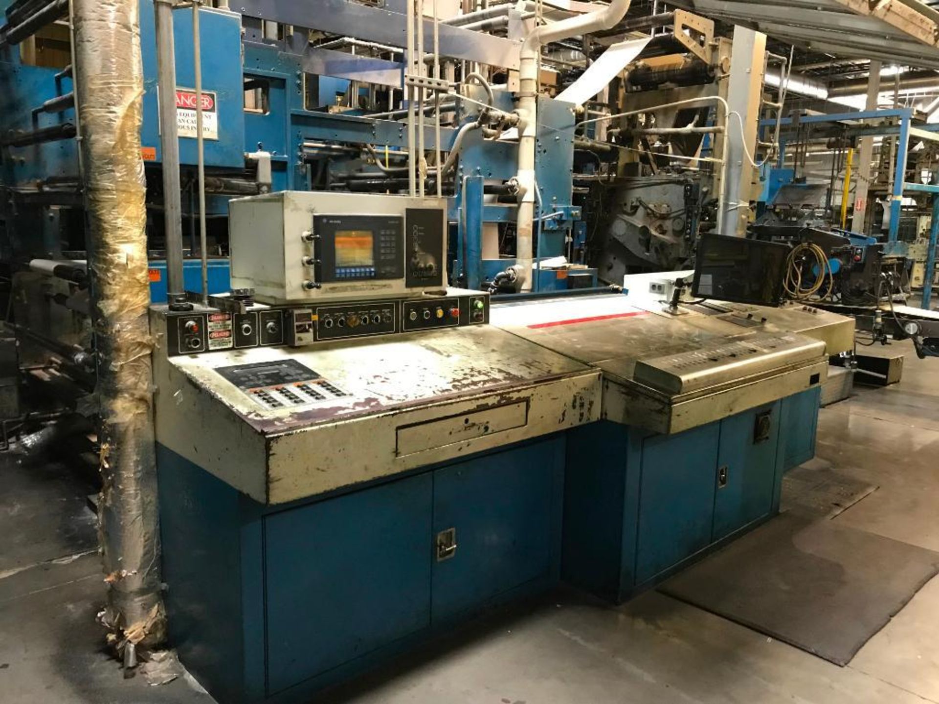 Goss C500 21 in. x 40 in. 4-Unit Heatset Web Offset Press Line consisting of: Butler L40ED - Image 3 of 15