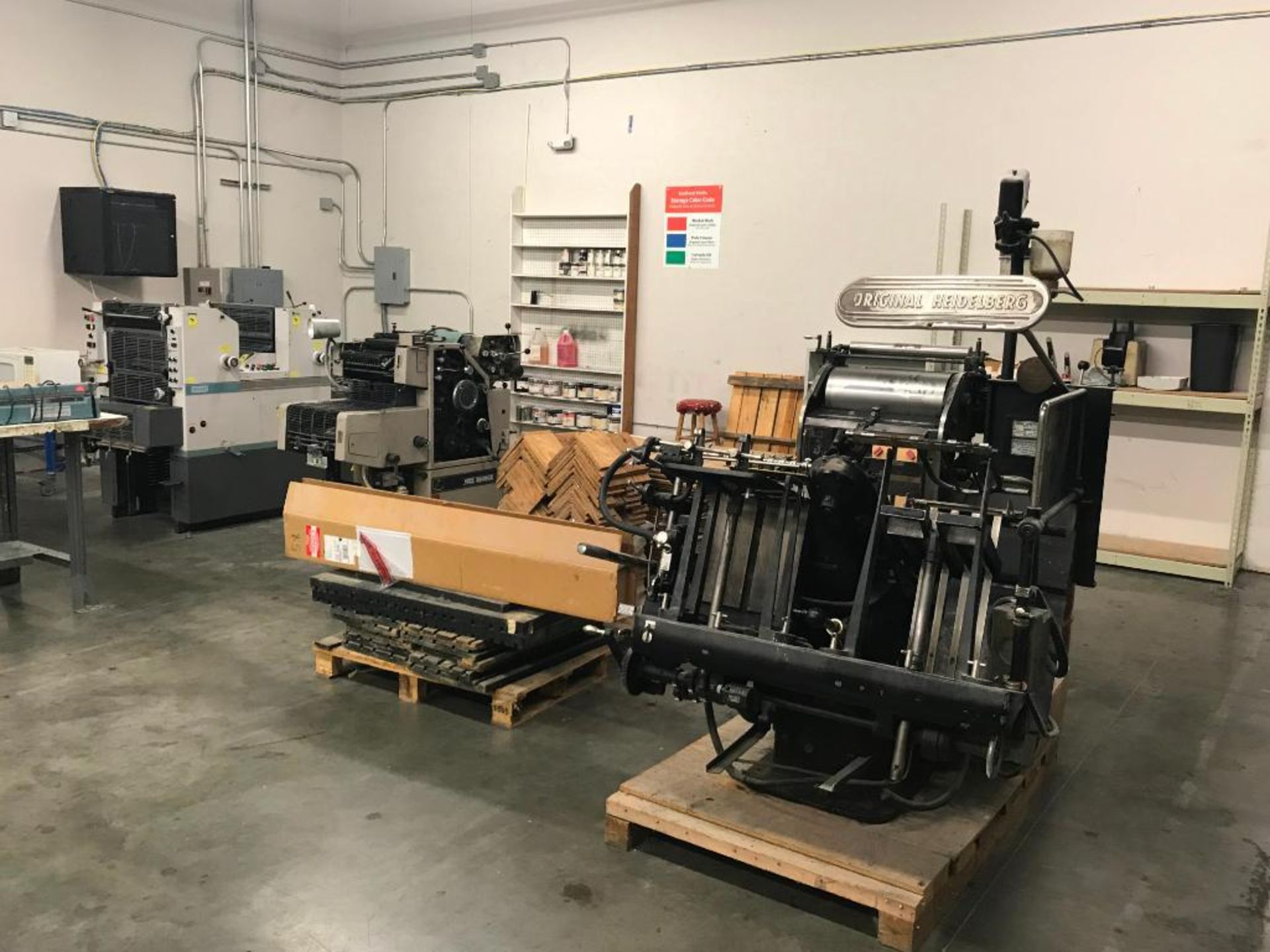 Original Heidelberg Platen Single-Color Printing Press