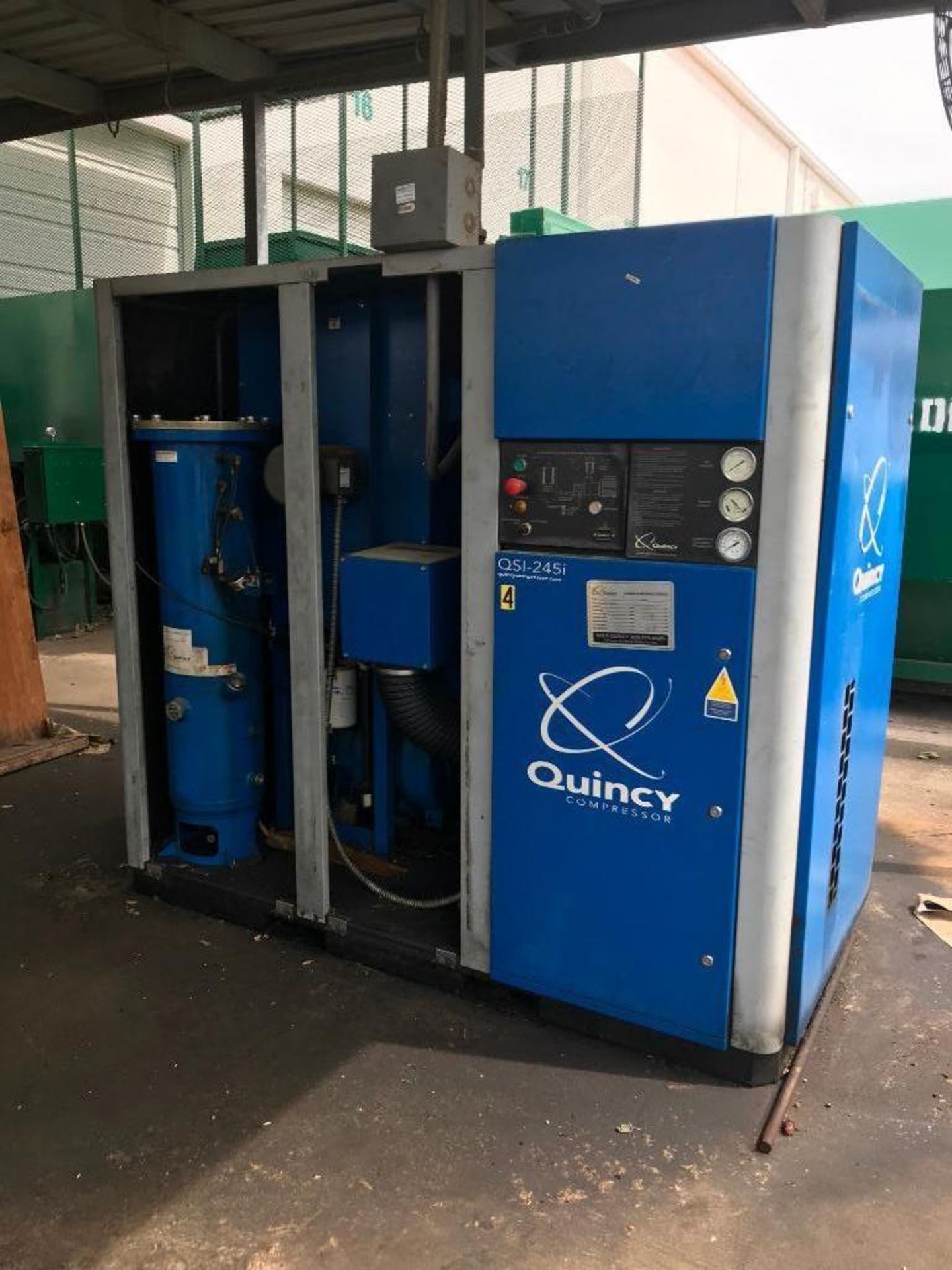 Quincy 50 HP Rotary Screw Air Compressor Model QSI-245i, Air Cooled