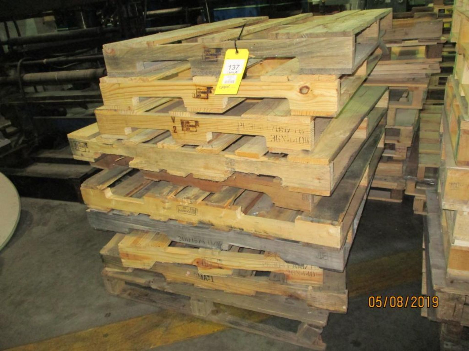 LOT: Approx. (41) Wooden Pallets, Various Sizes