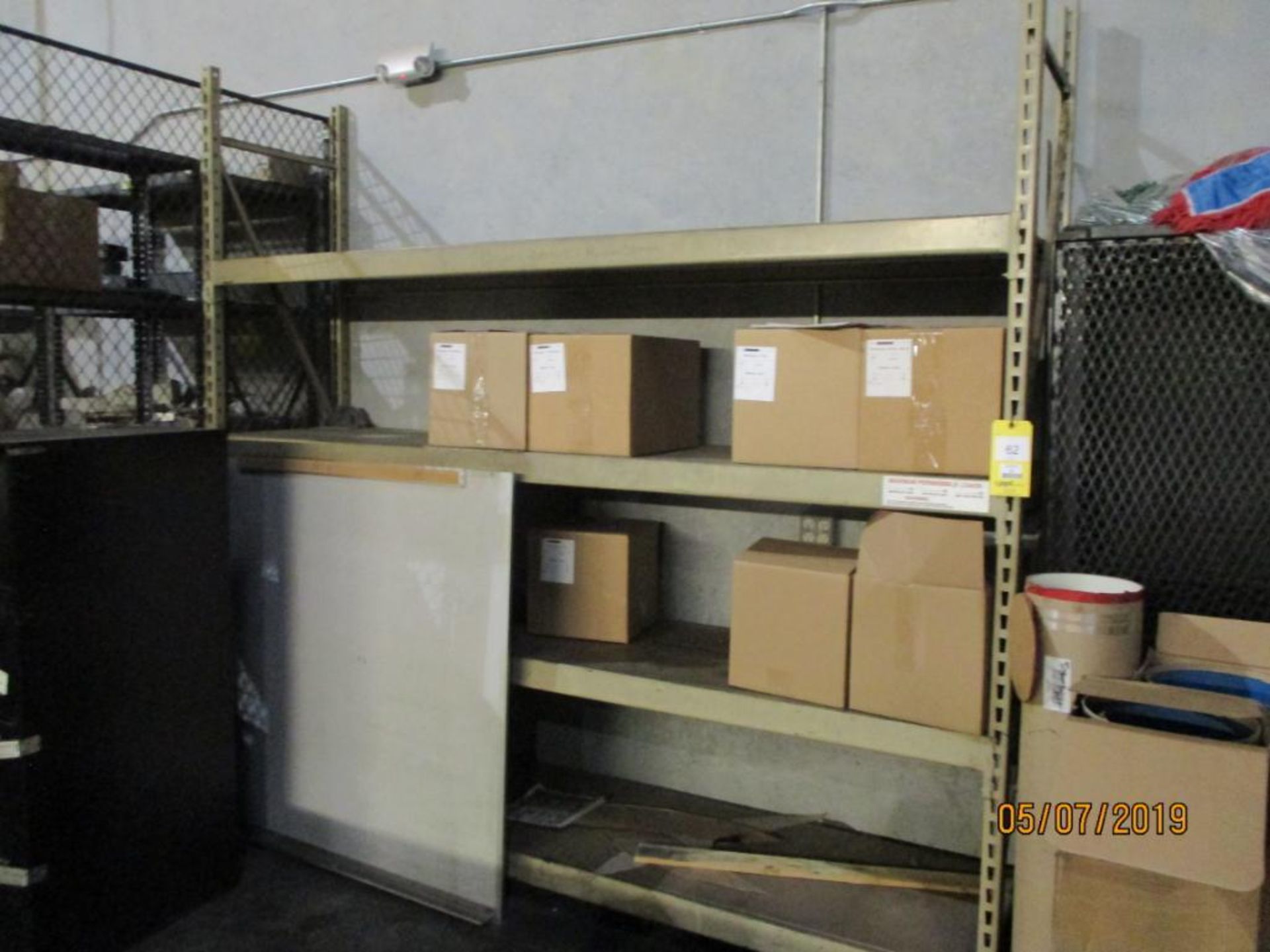 LOT: (2) Sections 8 ft. Wide x 2 ft. Deep x 8 ft. High 4-Shelf Rack