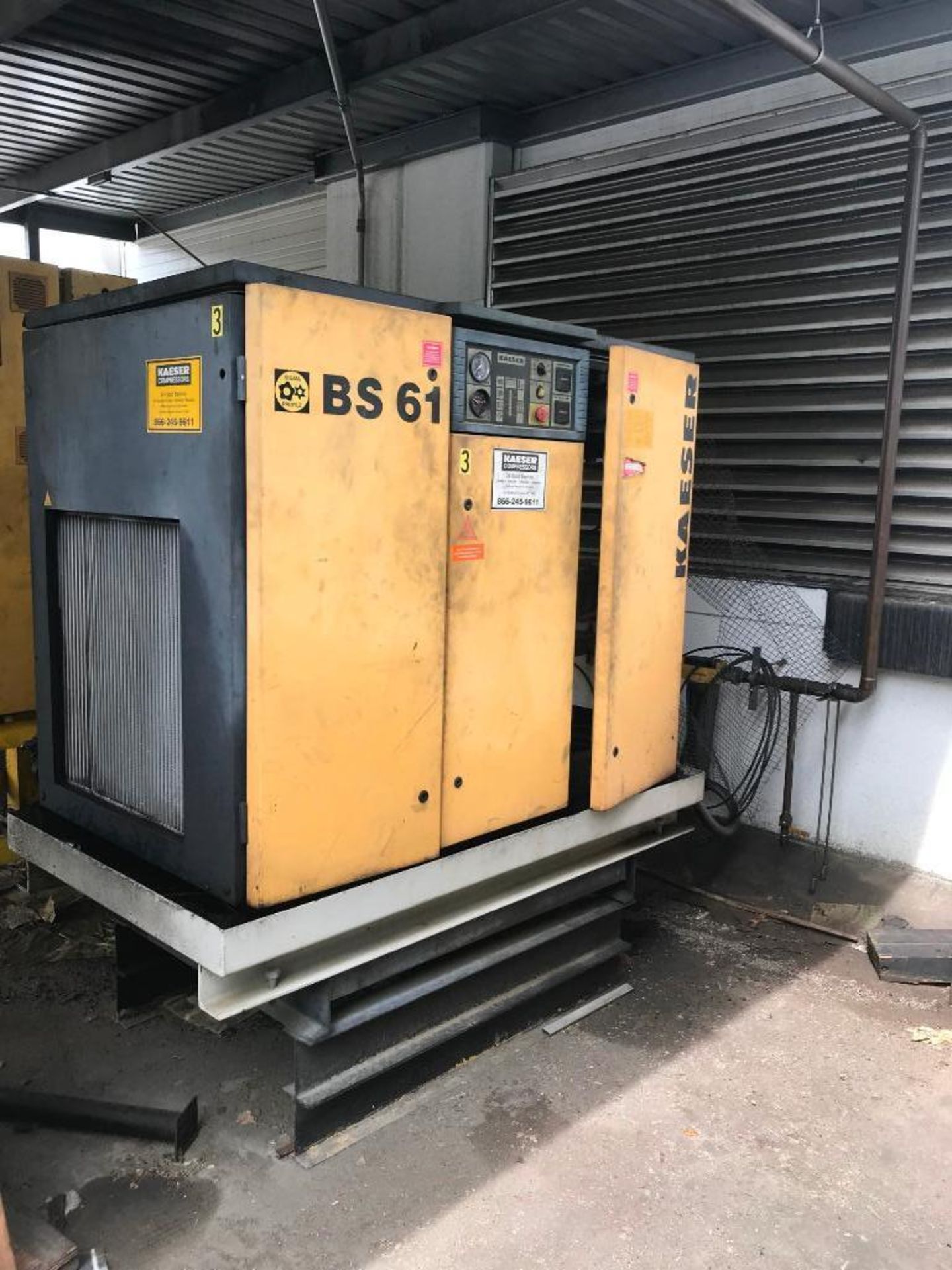 Kaeser 37.5 kw Rotary Screw Air Compressor Model BS-61, Air Cooled