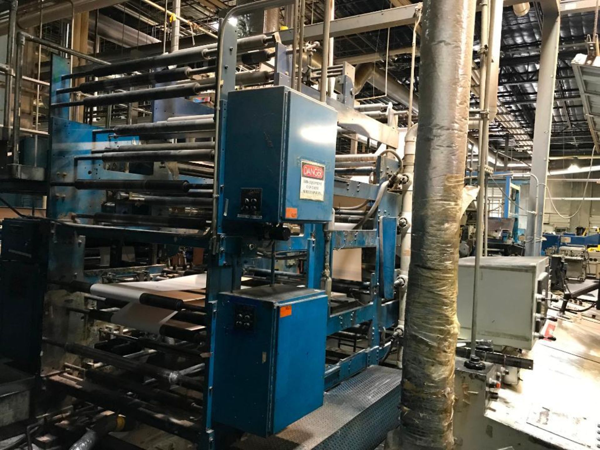 Goss C500 21 in. x 40 in. 4-Unit Heatset Web Offset Press Line consisting of: Butler L40ED - Image 10 of 15