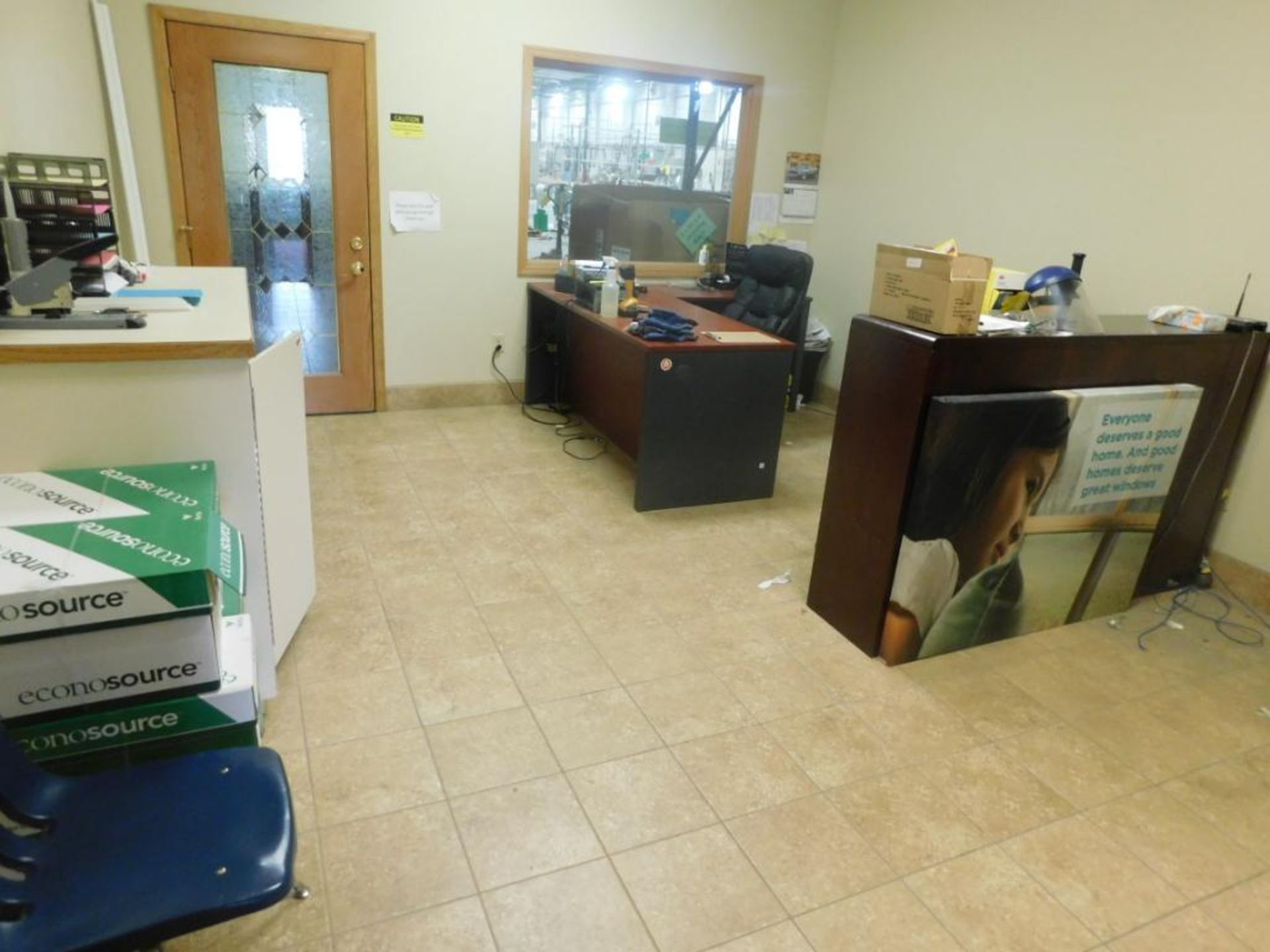 LOT: Contents of (4) Offices including (6) Desks, (6) Chairs, Assorted File Cabinets