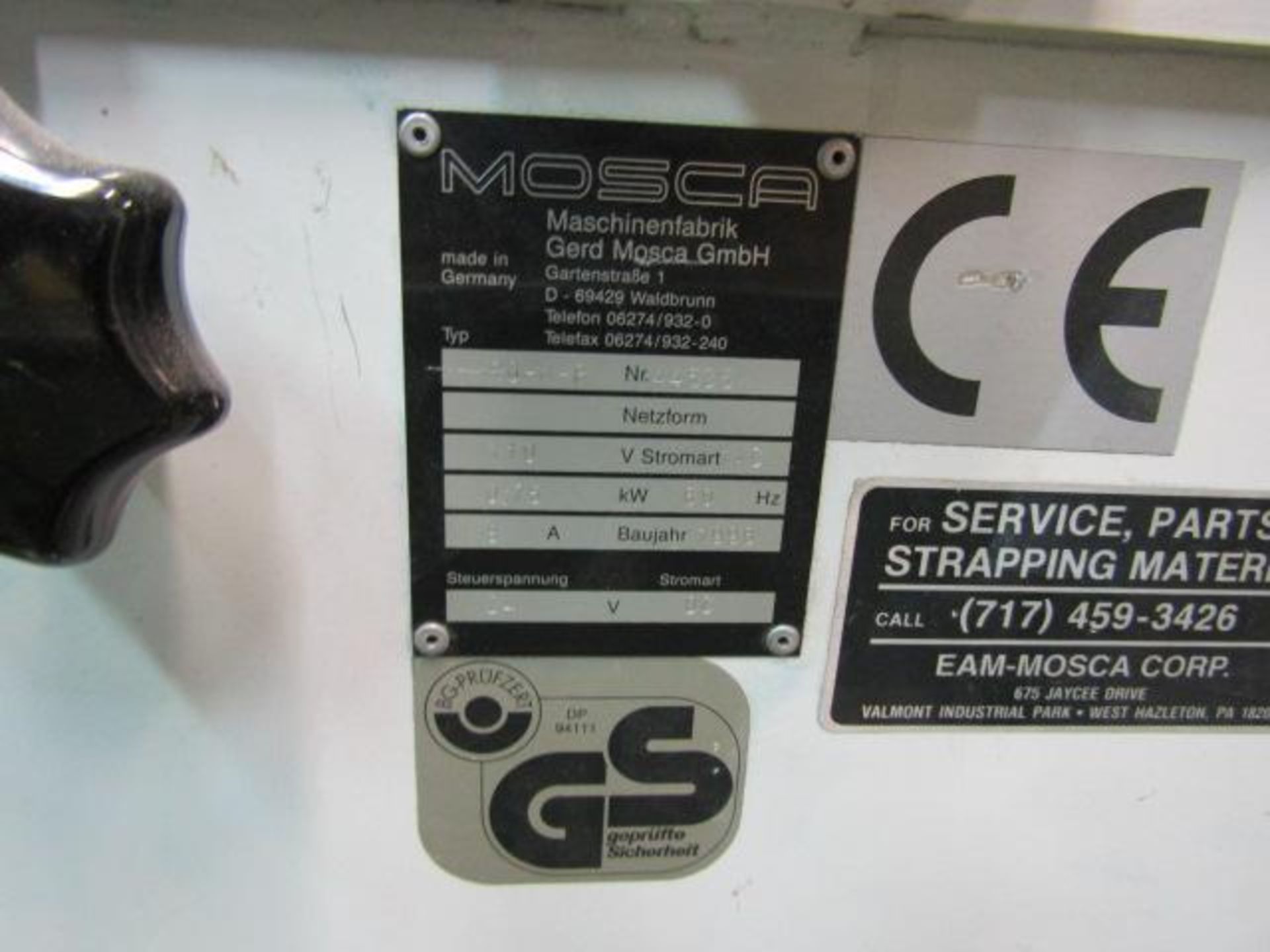 1996 Mosca Model ROMP Auto Strapper, S/N 44535, 30 in. x 16 in. - Image 4 of 4