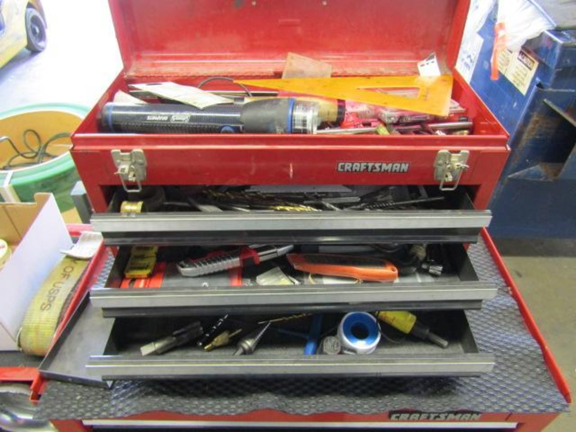 LOT: Craftsman Rolling 5-Drawer Tool Chest, with Tool Box & Contents - Image 3 of 8