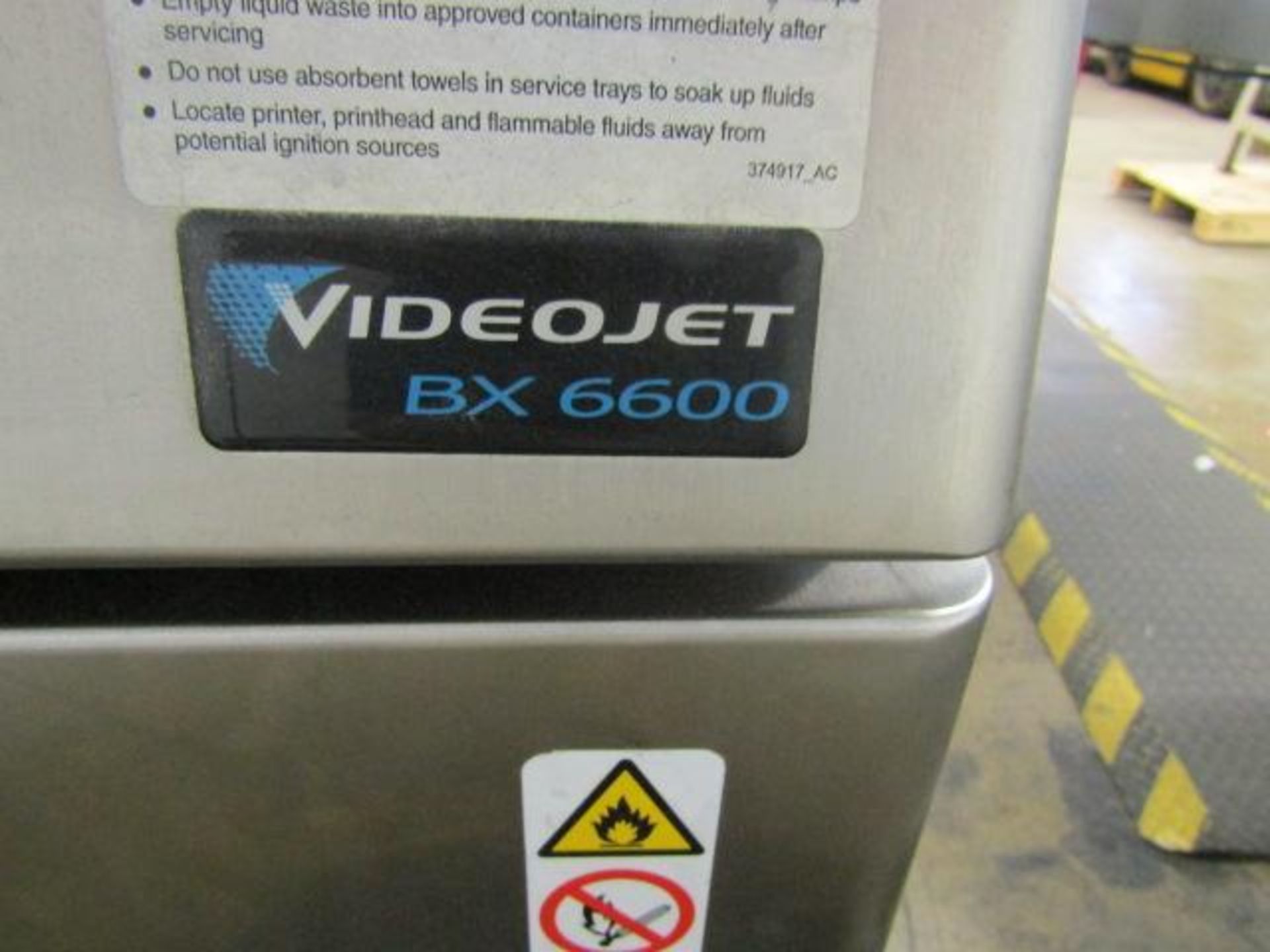 Videojet 2-Head Inkjet Coding Machine Model BX 6600, S/N 09124000BWD - Image 3 of 5