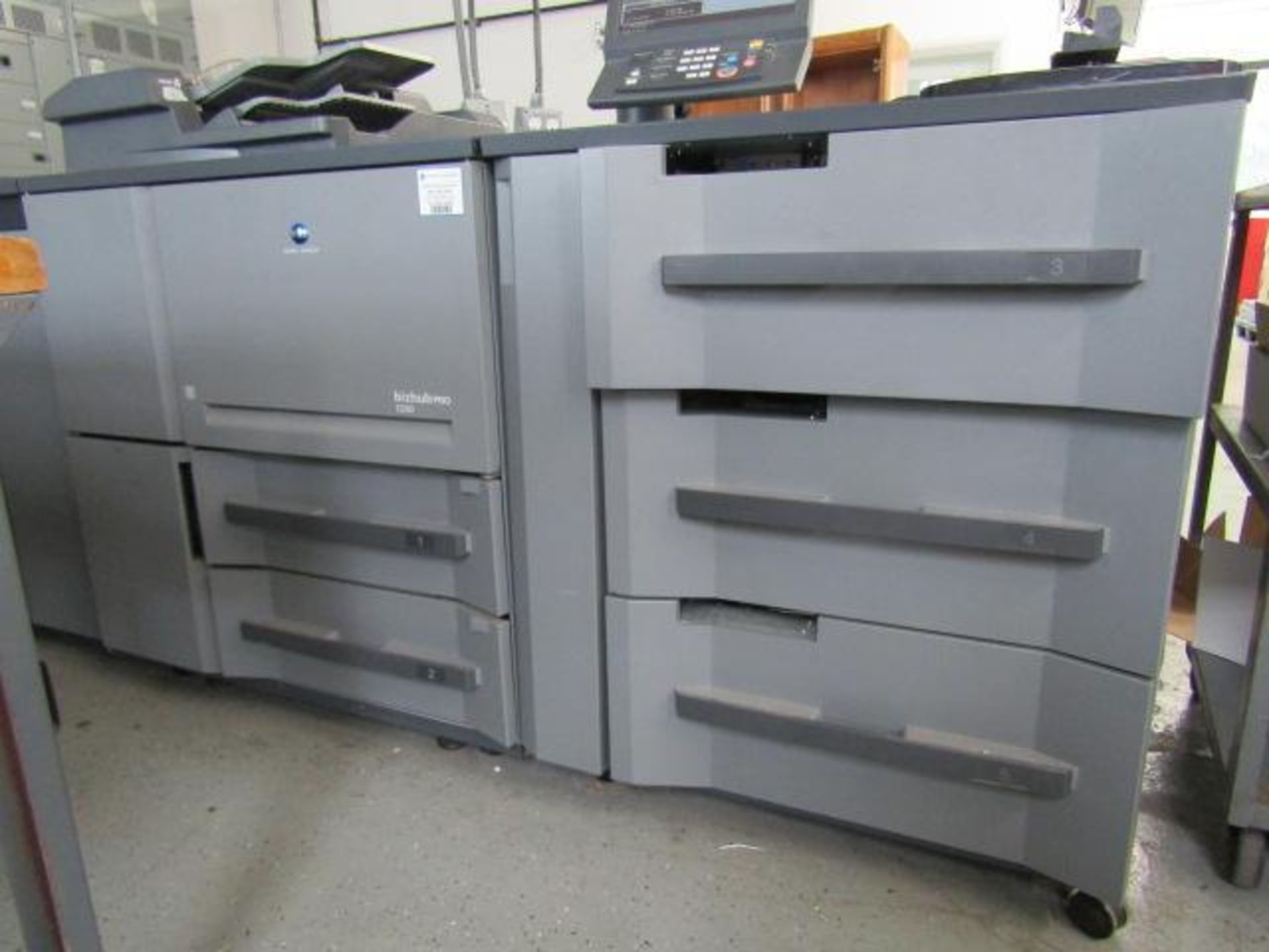 2011 Konica Minolta BizHub 1200 Black & White Copier, 120 PPM, 3,000,000 Monthly Volume Capacity, (2 - Image 3 of 10