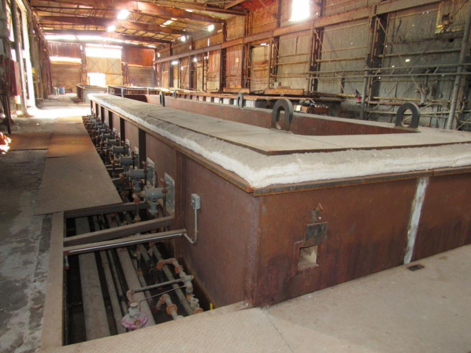 Columbiana Boiler Co. 60 in. x 60 in. x 42 ft. Hot Melt Galvanizing Kettle, 2 in. Thick Steel Constr - Image 2 of 4