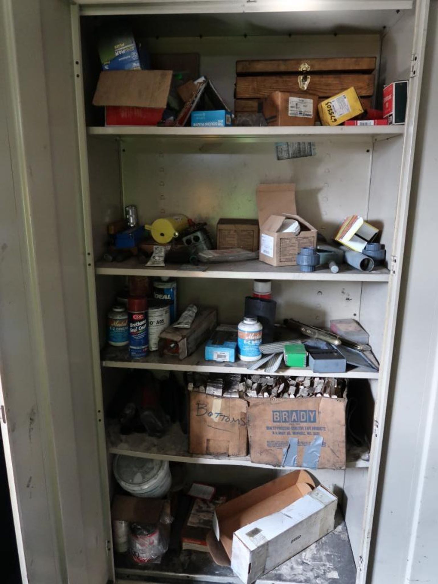 Contents of Room, Shelving, Cabinets, Electrical Supplies (go to garage) - Image 5 of 8