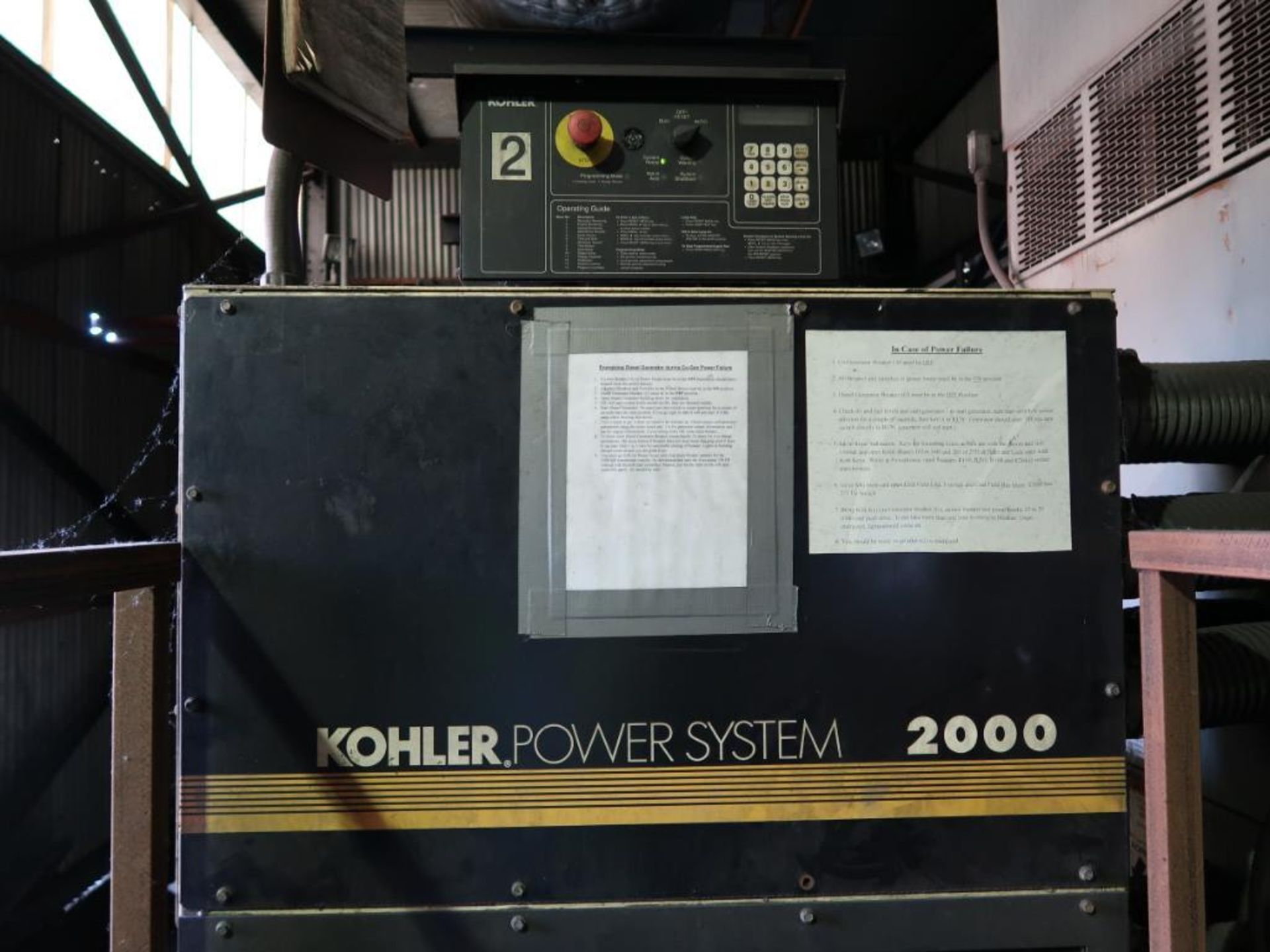 Koehler Power System 2000 kw Stand-By Generator Model 200R0ZD4, S/N 071940, 2000 kw - 240 Volt, - Image 2 of 13