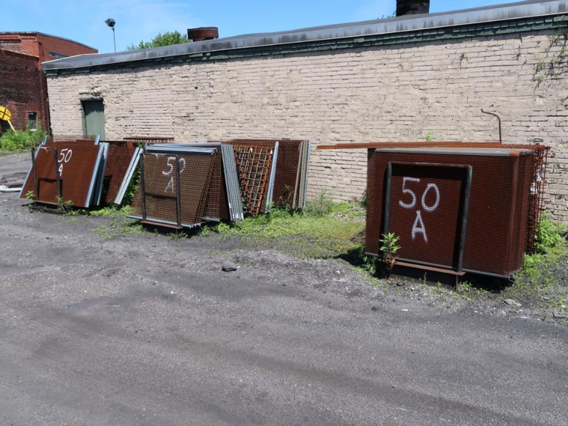 LOT: (3) Steel Racks w/Assorted Screens for Screeners