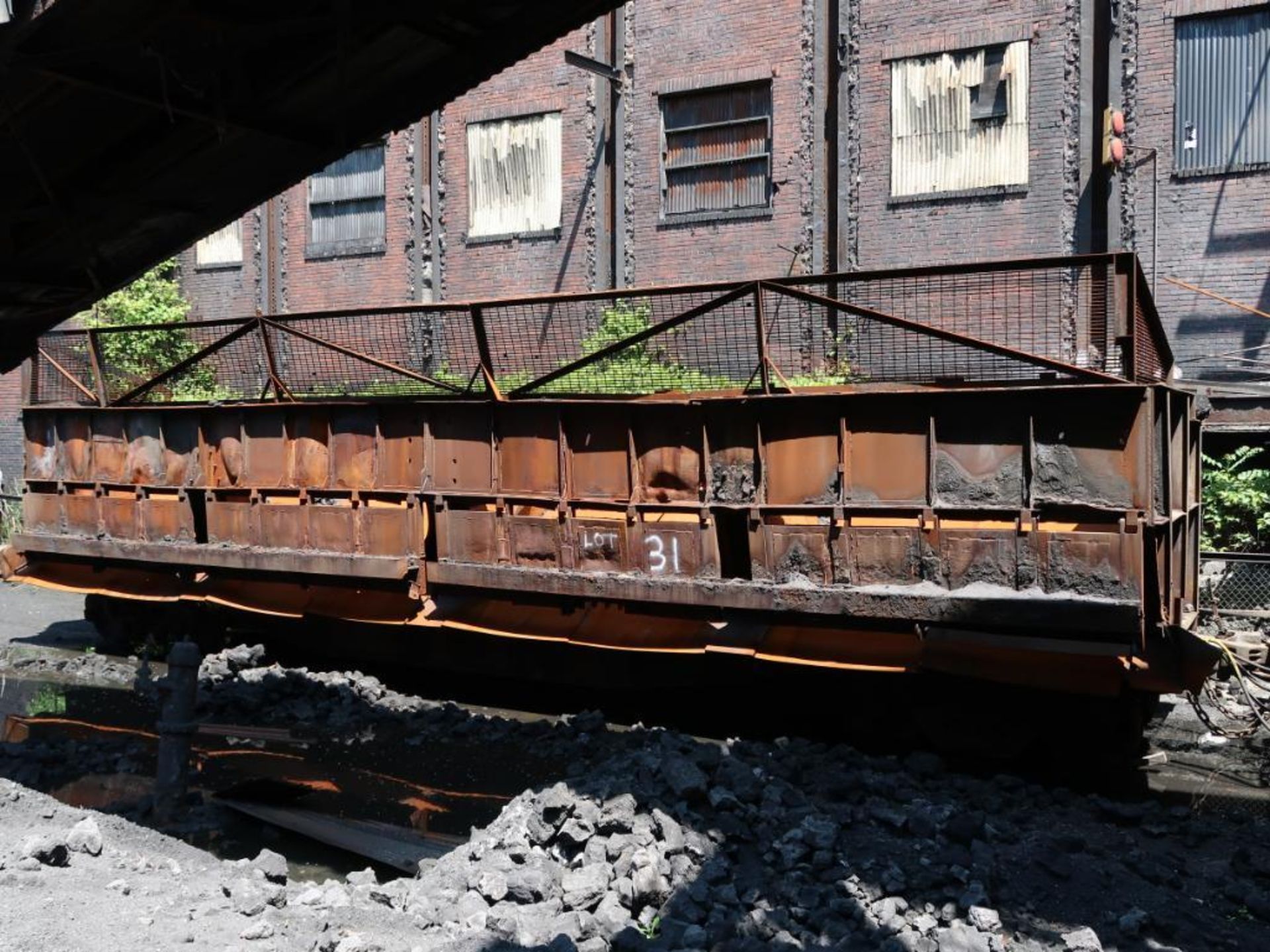 LOT: (2) Coke Quench Rail Cars, 1 Missing Wheels - Image 2 of 2