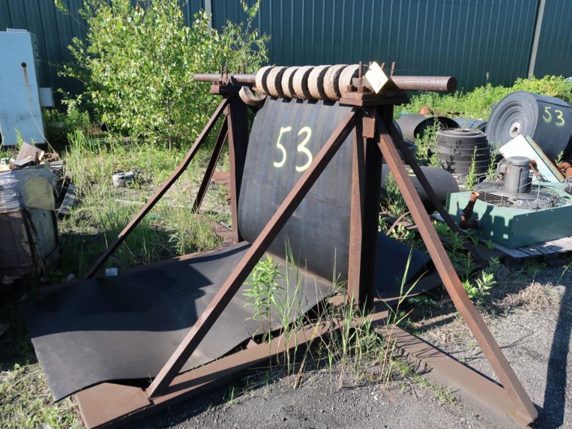 Assorted Conveyor Belting, Belt Feed Stand, Located Outside of Warehouse - Image 2 of 3