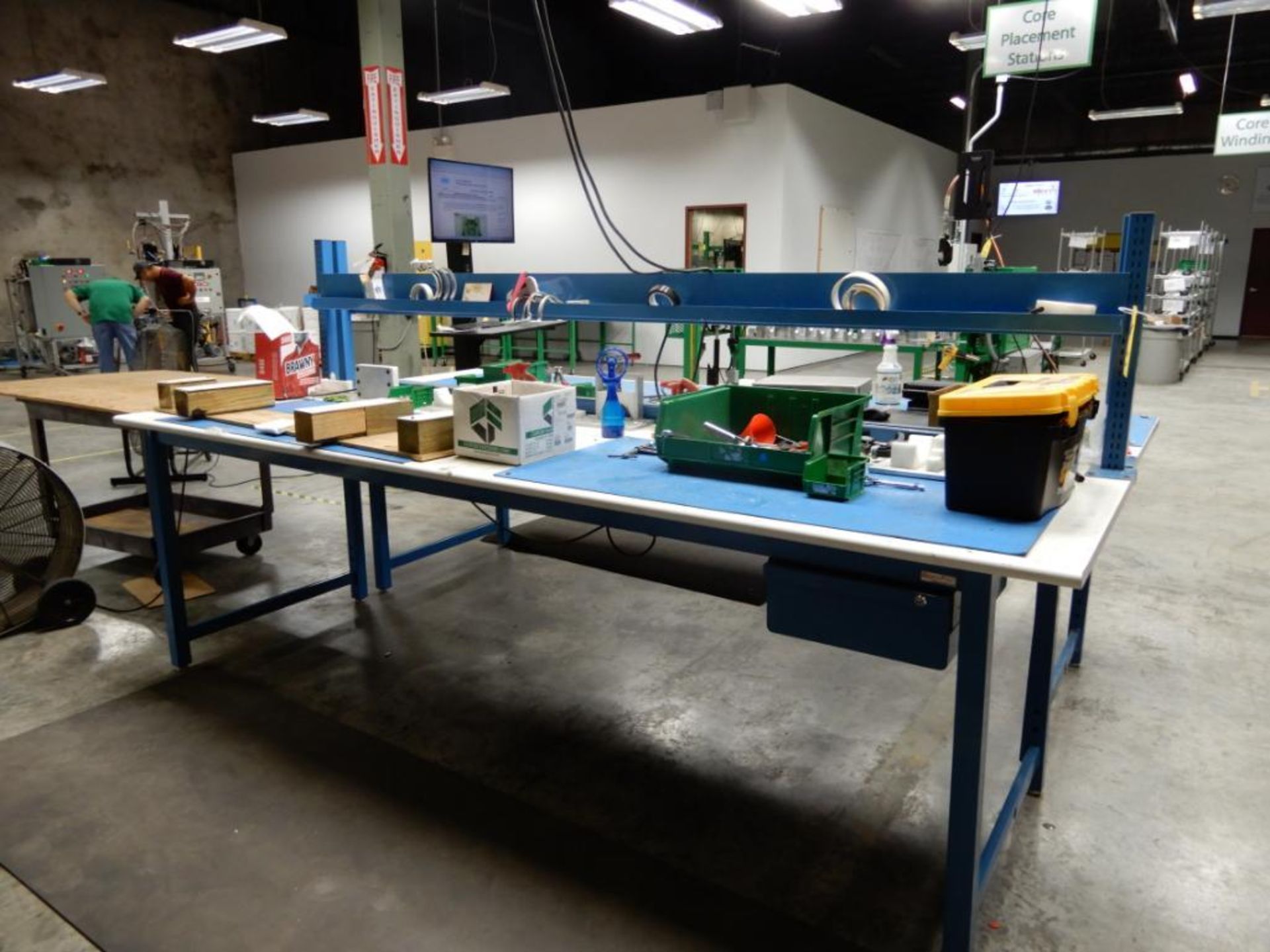 LOT: (5) Blue Work Benches - Image 3 of 5