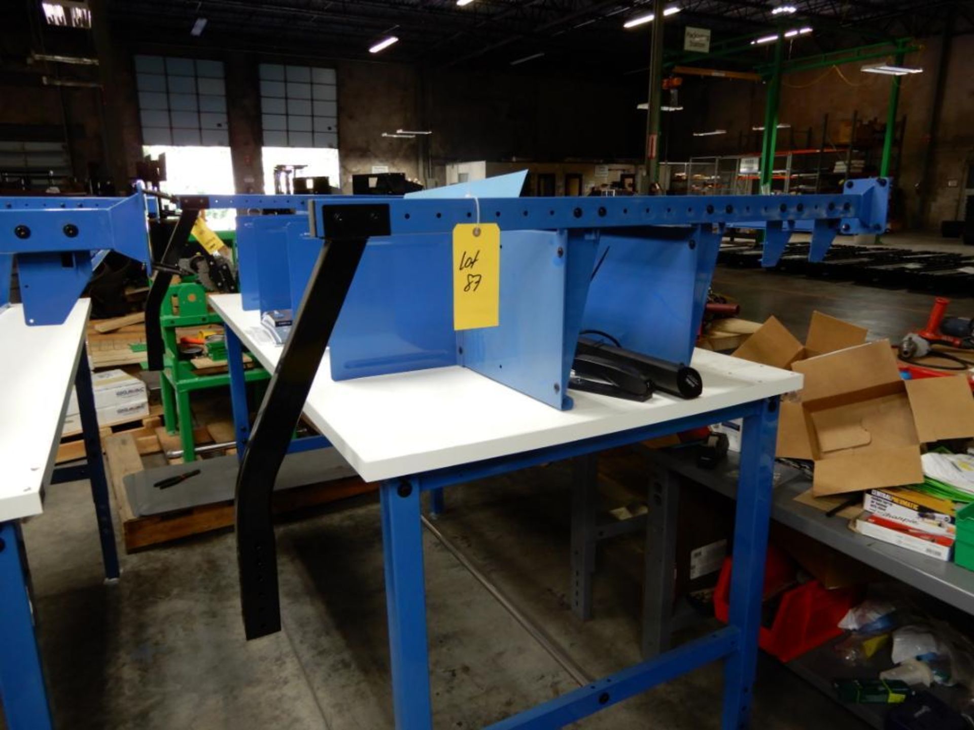 LOT: (5) Blue Work Benches - Image 2 of 5