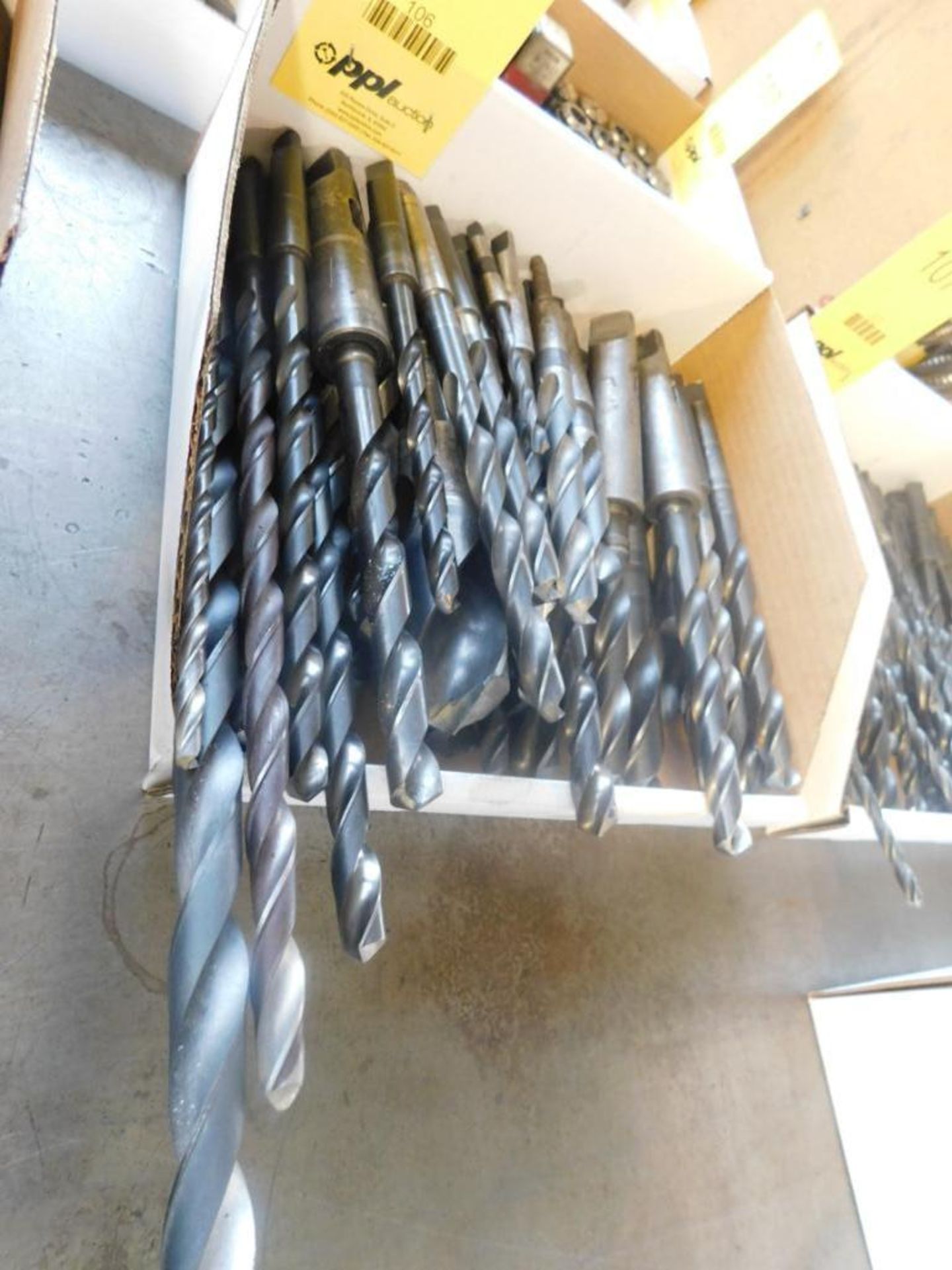 LOT: Assorted Taper Shank Drill Bits