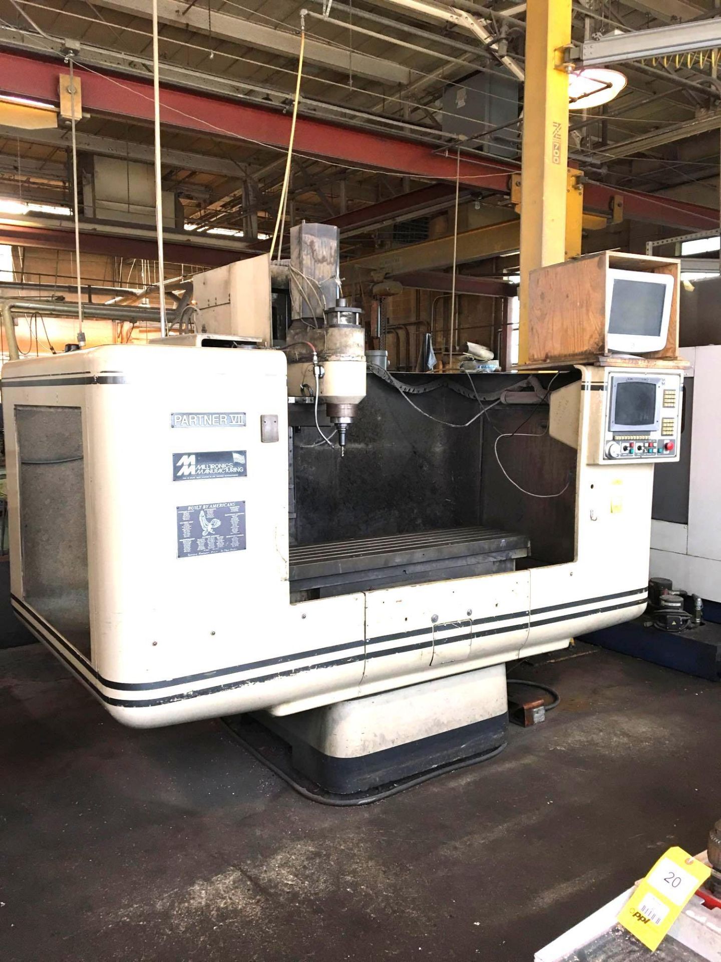 Milltronics CNC Vertical Machining Center Model Partner VIII, S/N 2926, 40 Taper, 15 HP, 6000 RPM, - Image 2 of 6