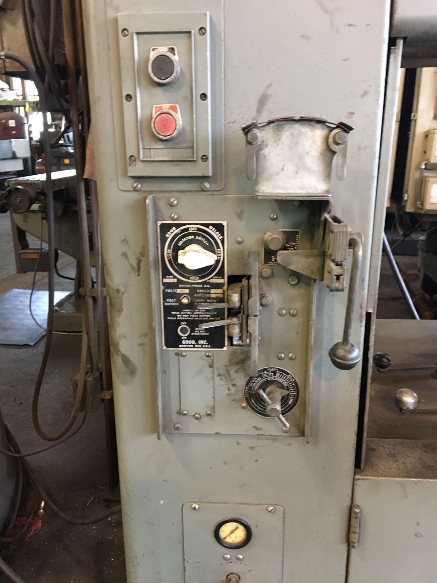 Grob 24in. Vertical Bandsaw Model 4U-24, S/N 1005, 24in. x 24in. Pneumatic Feed Tilting Work - Image 2 of 2