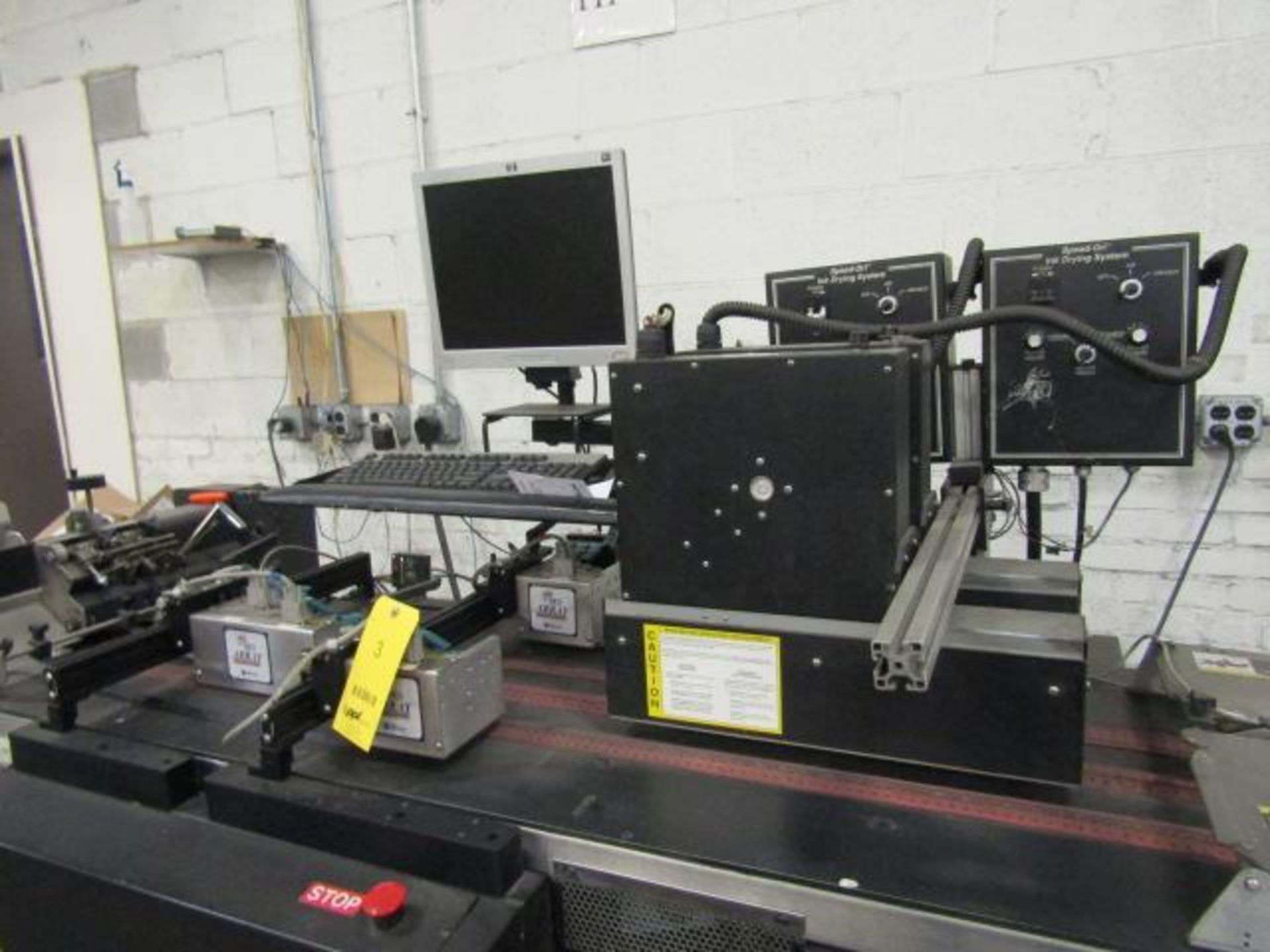 Cheshire Ink Jet Base Model R98700080WDR, S/N002010001, (3) MCS Array Print Heads, (2) Research Inc. - Image 2 of 3