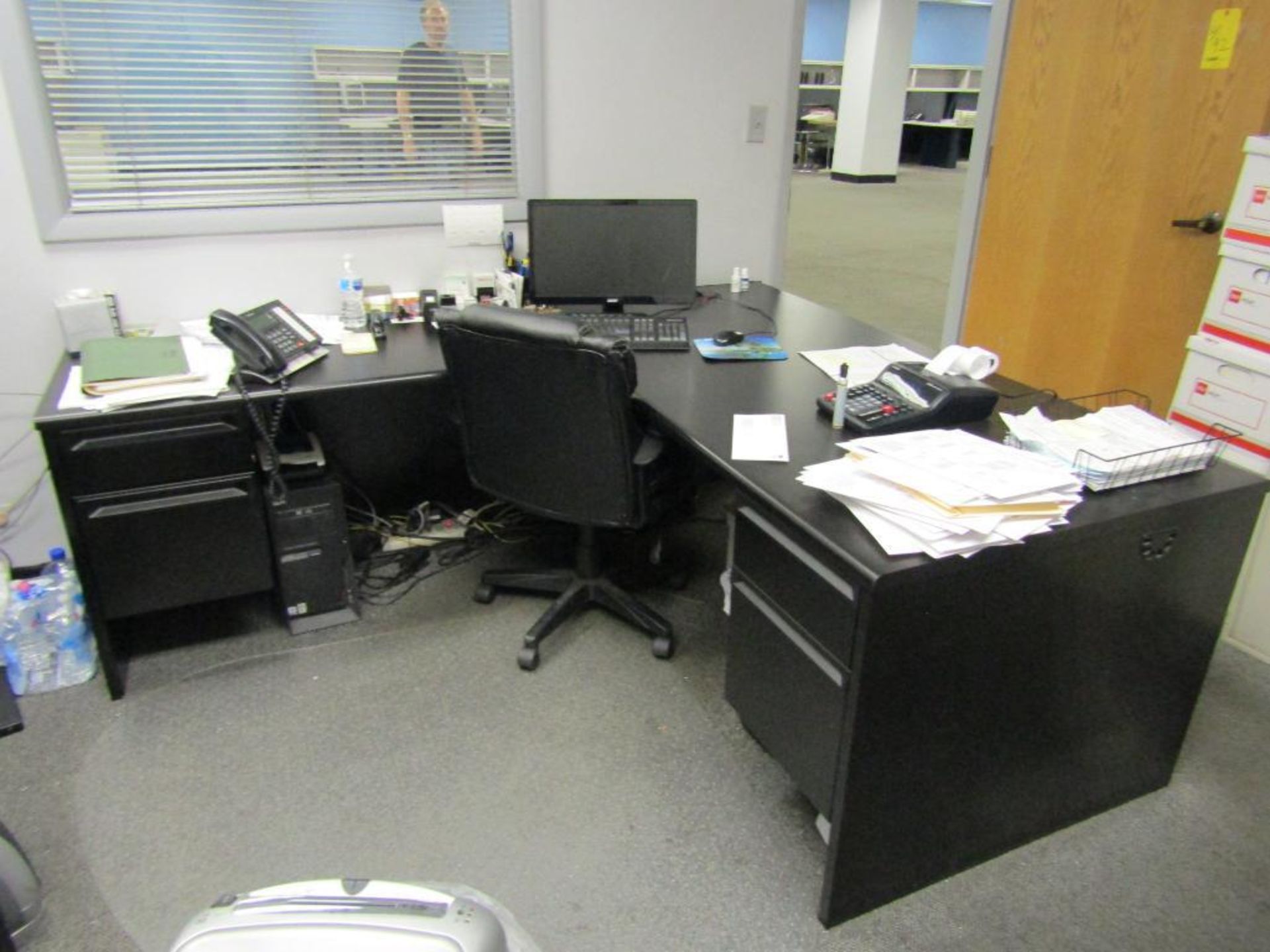 Office Desk, Chair, File Cabinets - Image 8 of 10