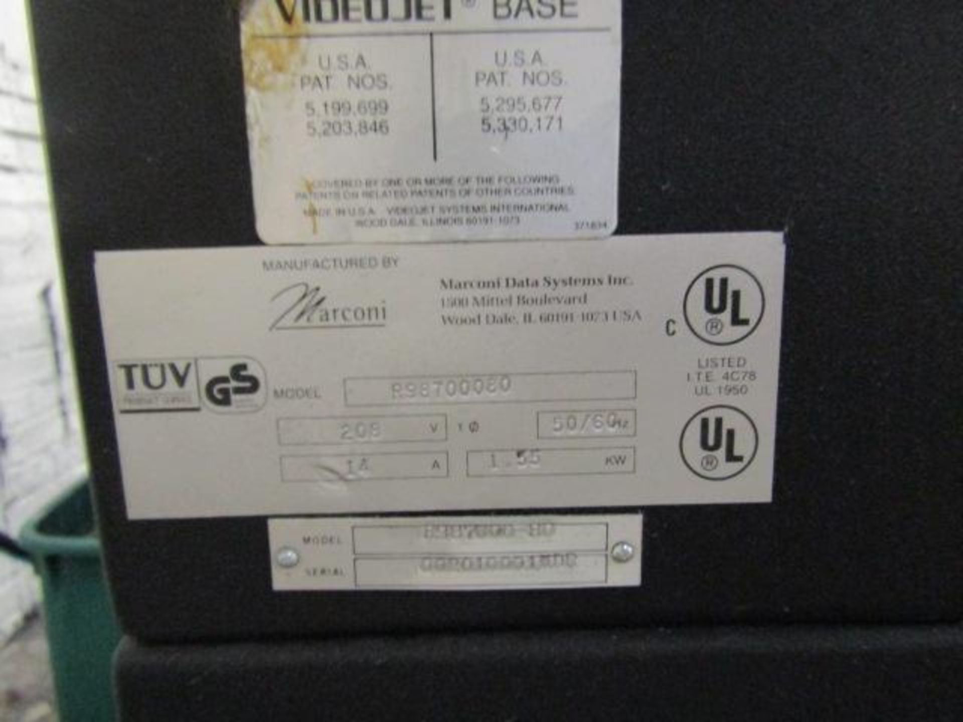 Cheshire Ink Jet Base Model R98700080WDR, S/N002010001, (3) MCS Array Print Heads, (2) Research Inc. - Image 5 of 6