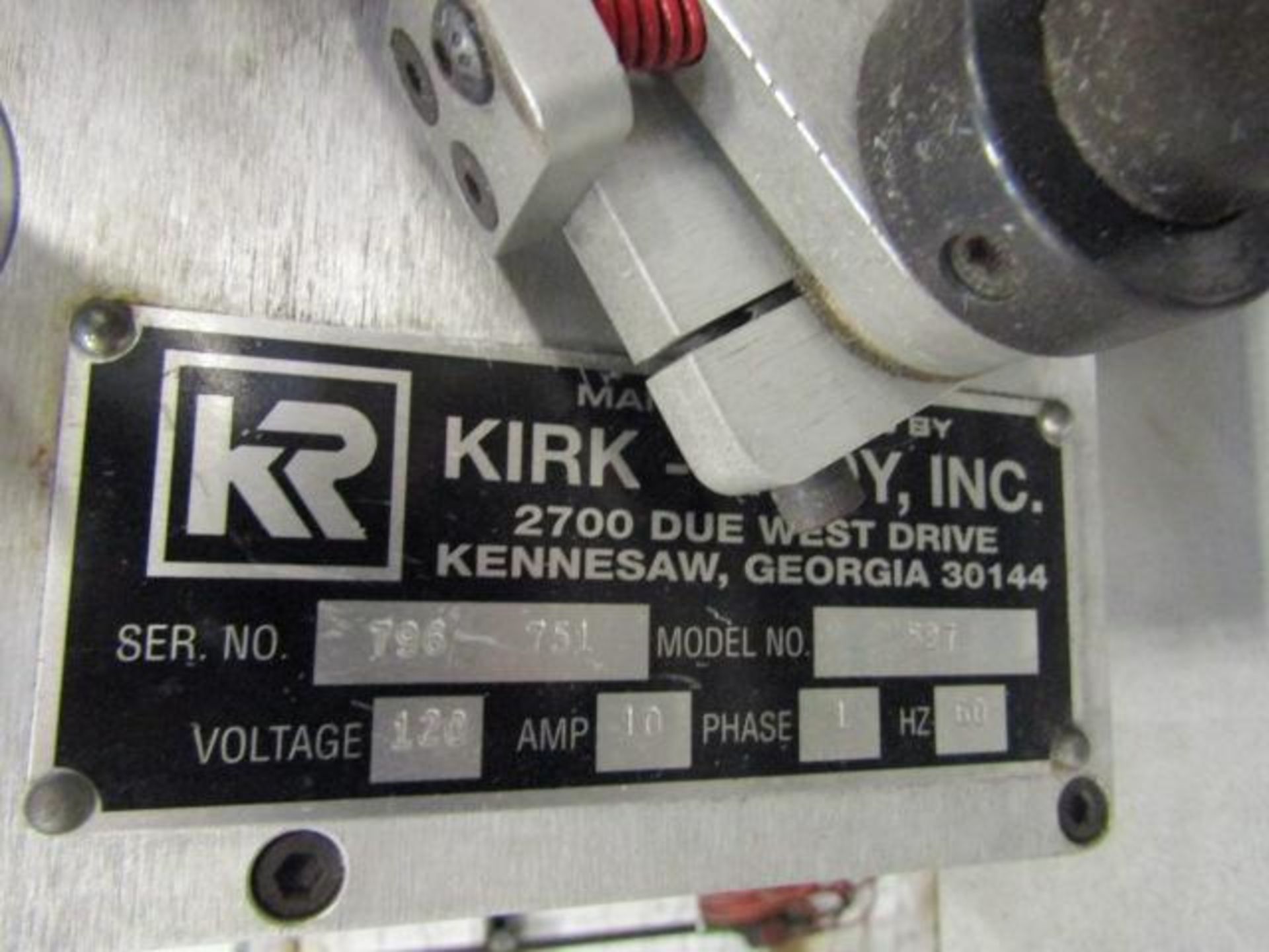 Kirk Rudy Tabber Model 527, S/N 796-751 - Image 2 of 2