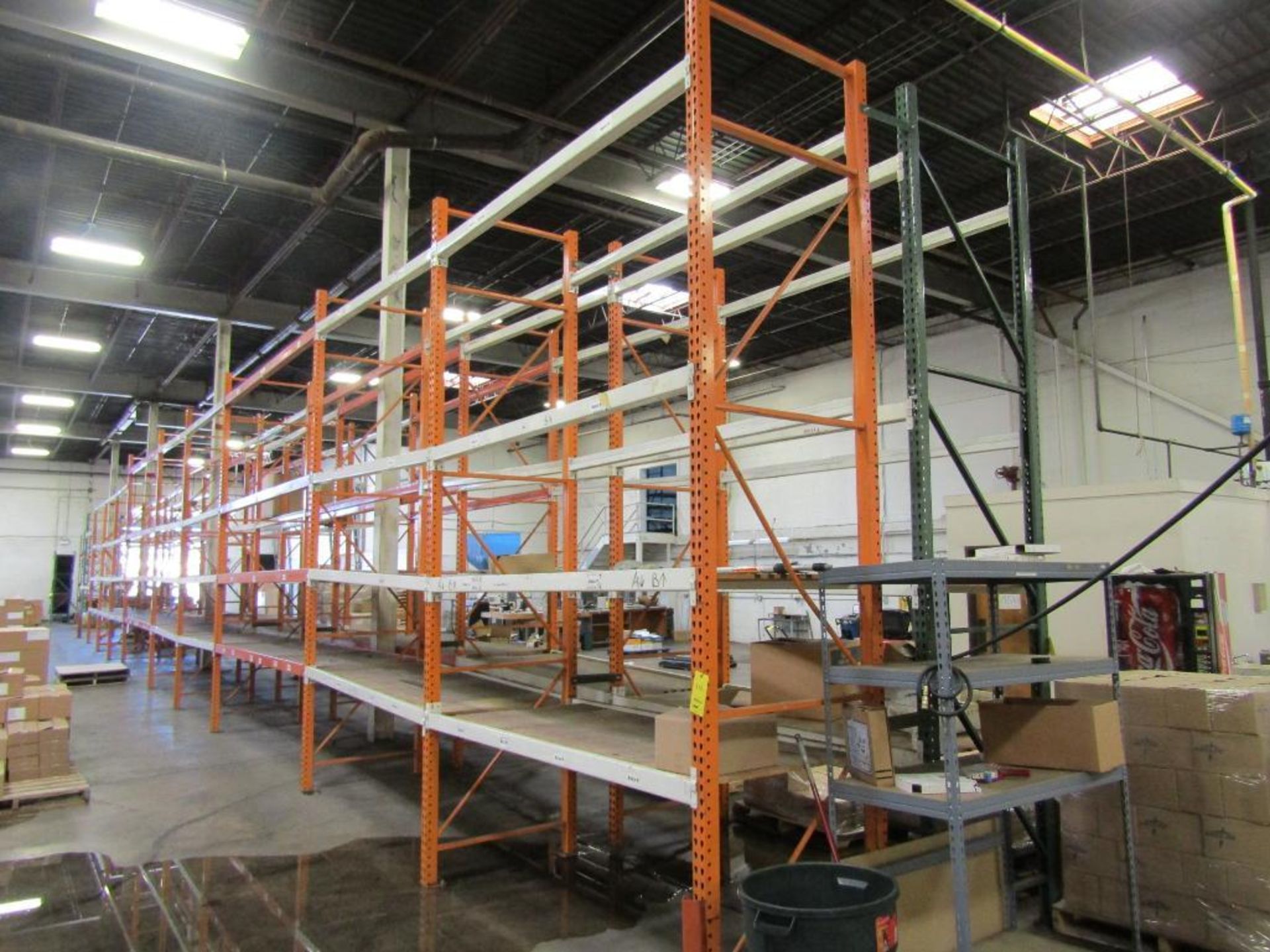 LOT: (10) Pallet Rack Sections - (4) 14ft. x 8ft. X 36in., (2) 14ft. x 12ft. x 36in., (4) 12ft. x