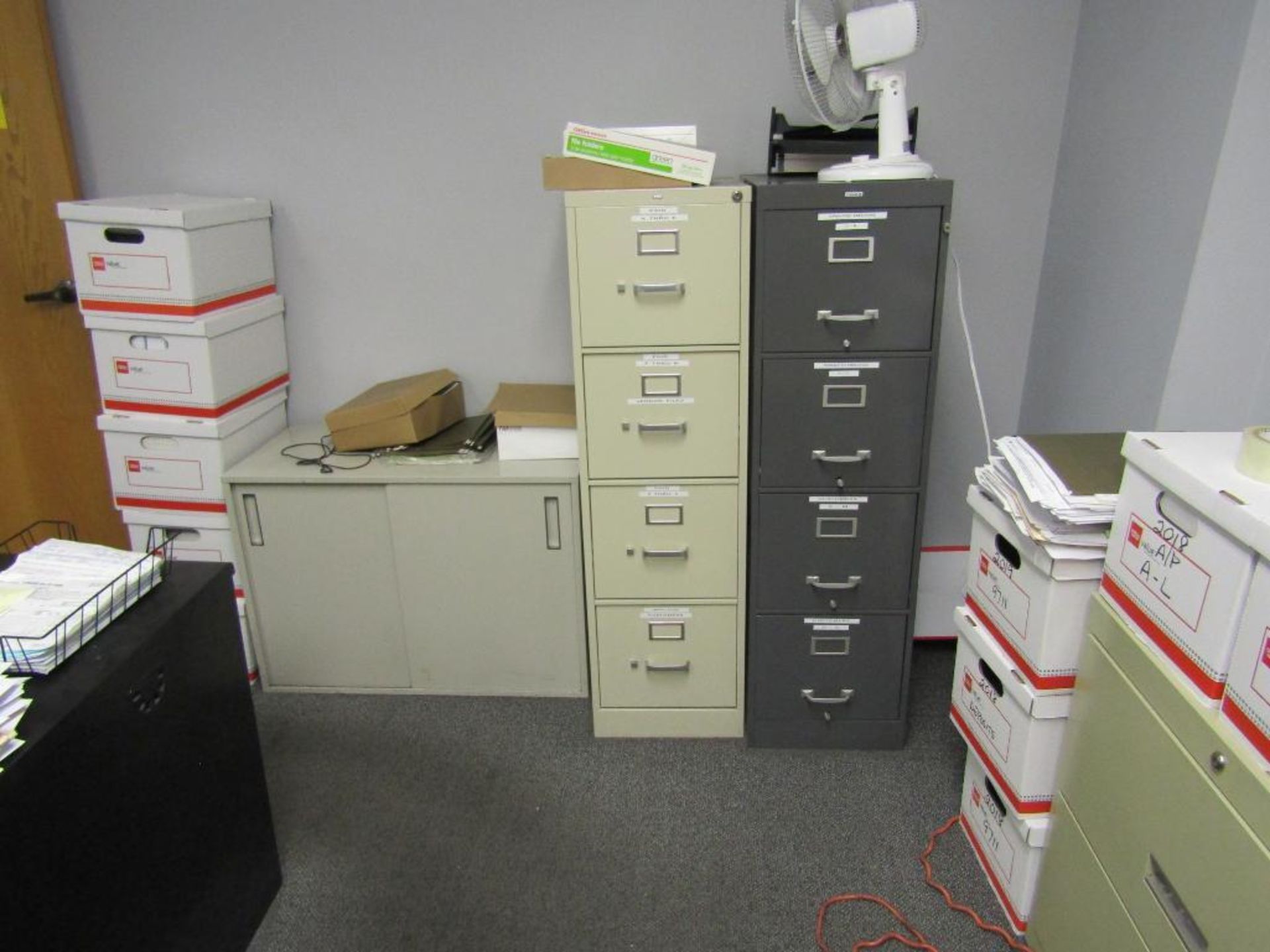 Office Desk, Chair, File Cabinets - Image 9 of 10