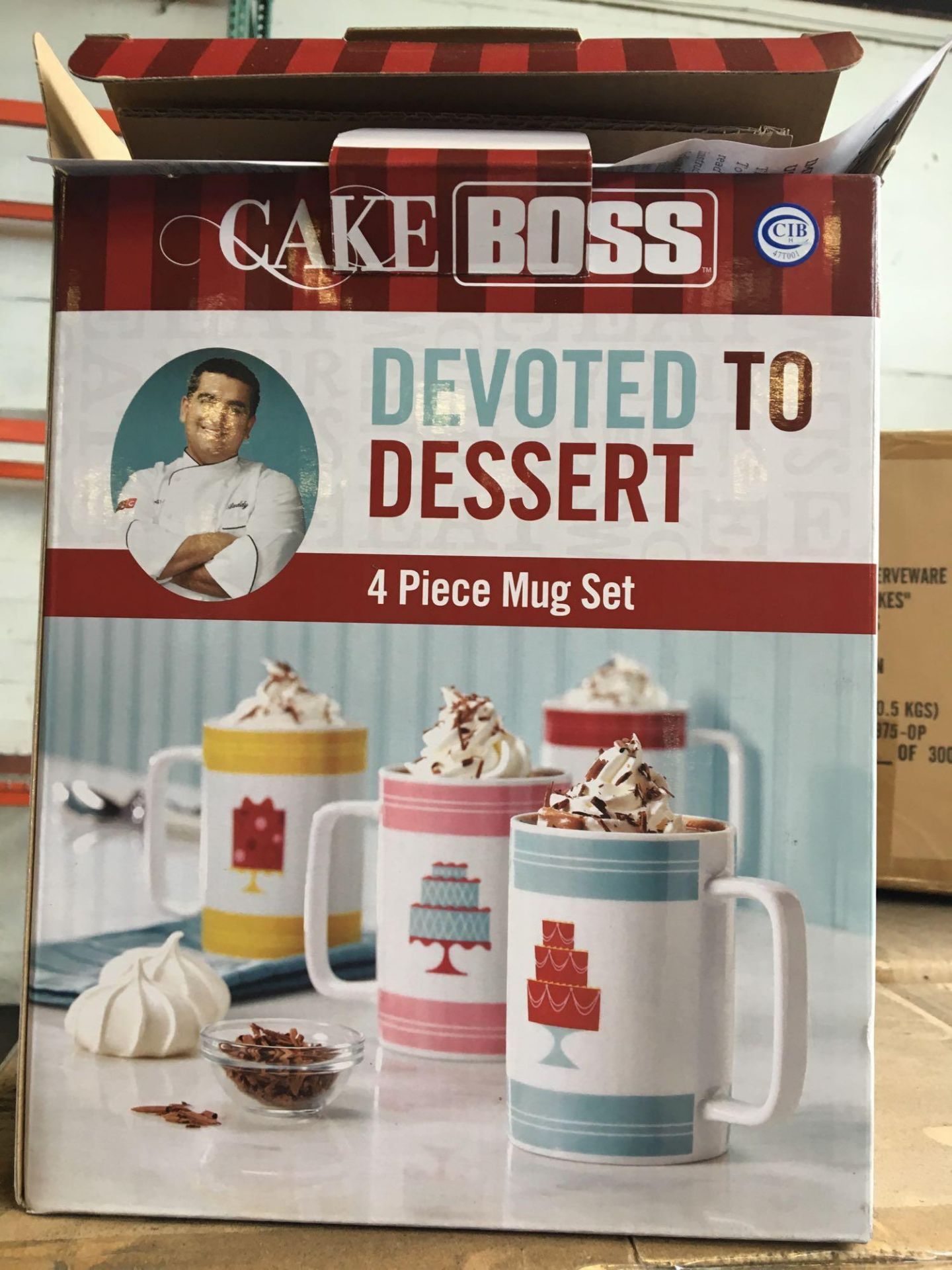 LOT: (4) Pallets Cake Boss 4 Piece Mug Set