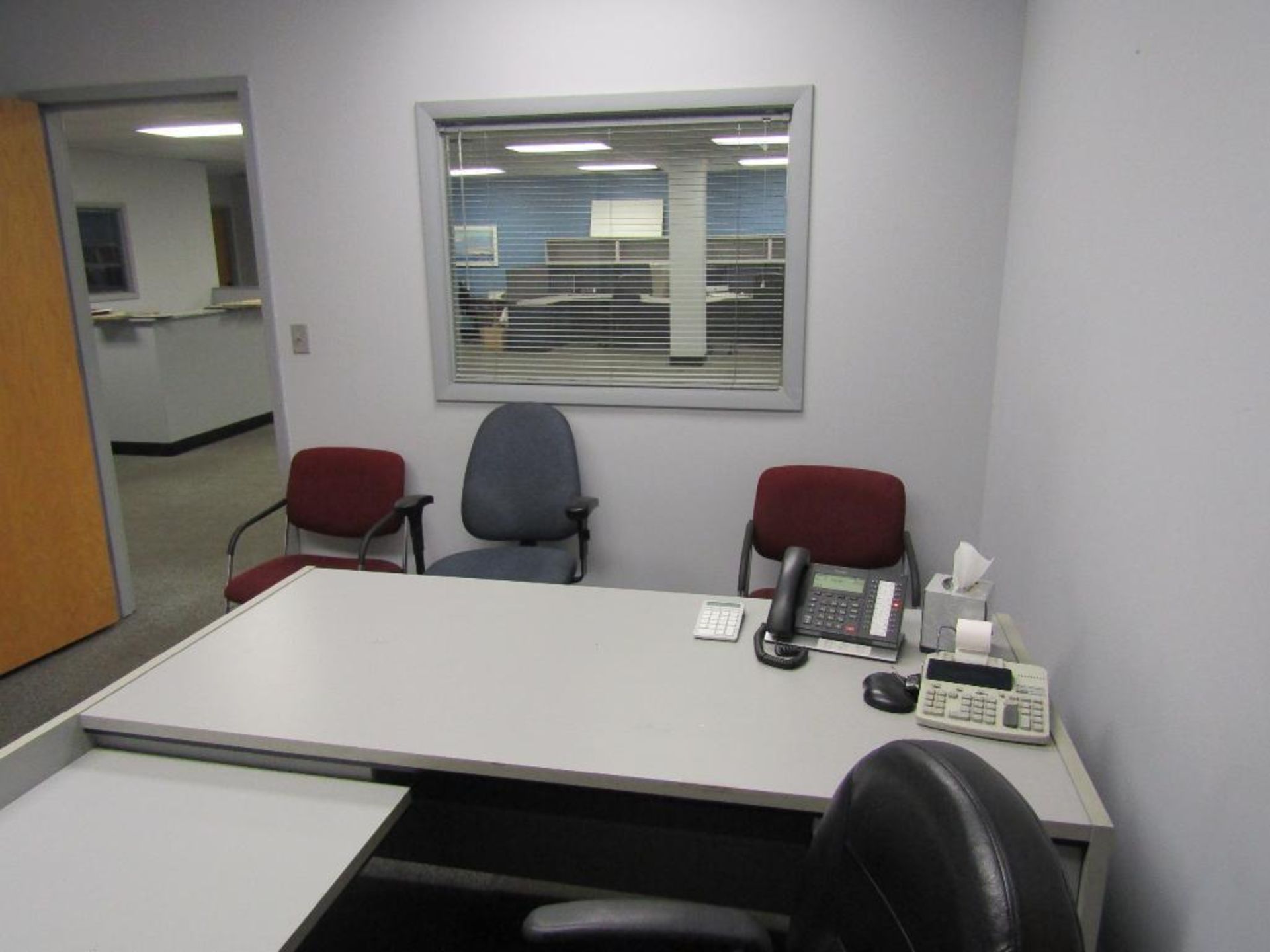 Office Desk, Chair, File Cabinets - Image 3 of 10