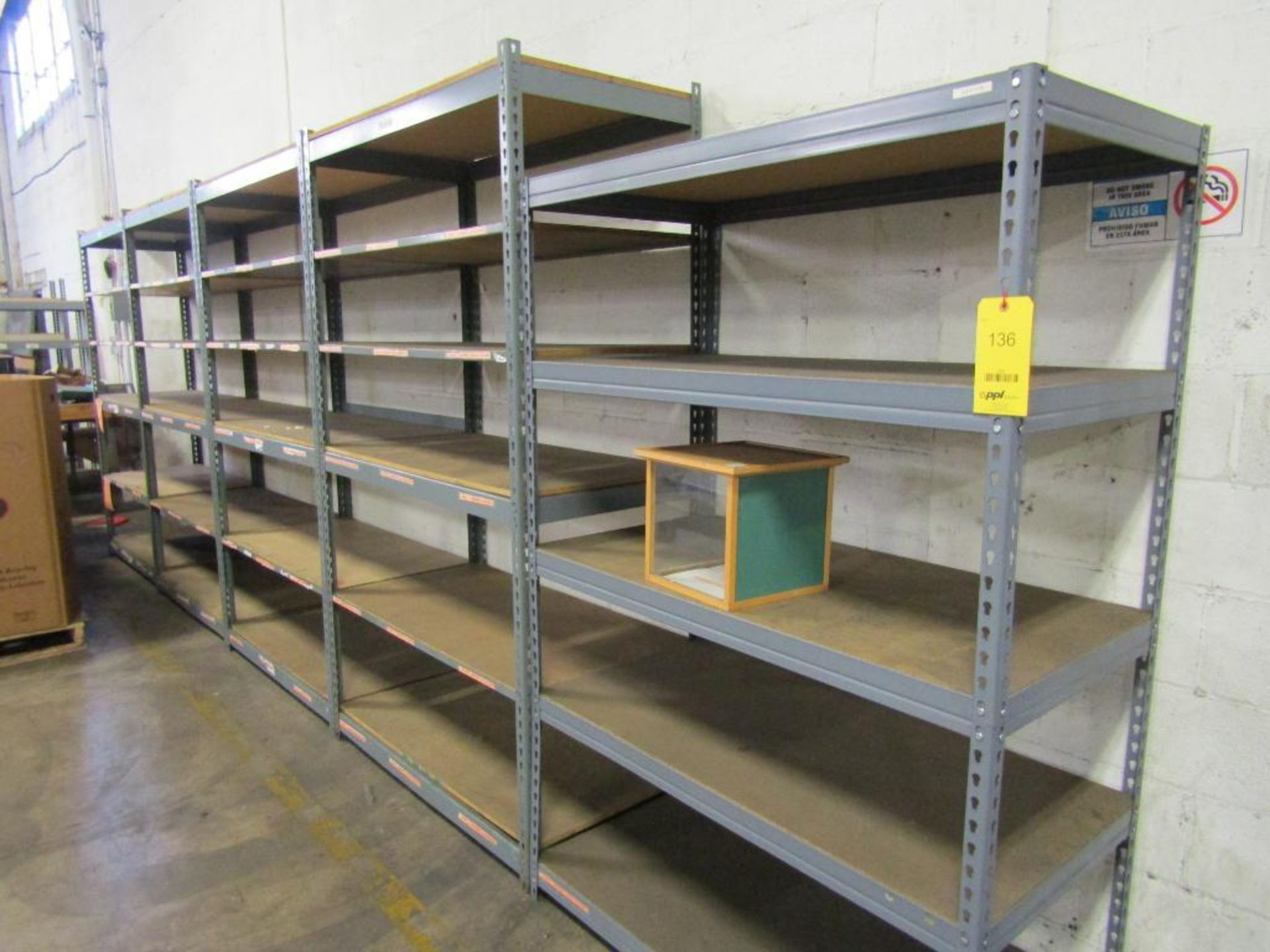 LOT: (12) Sections Adjustable Shelves (7) 7ft. x 4ft. x 2ft., (5) 6ft. x 4ft. x 2ft.