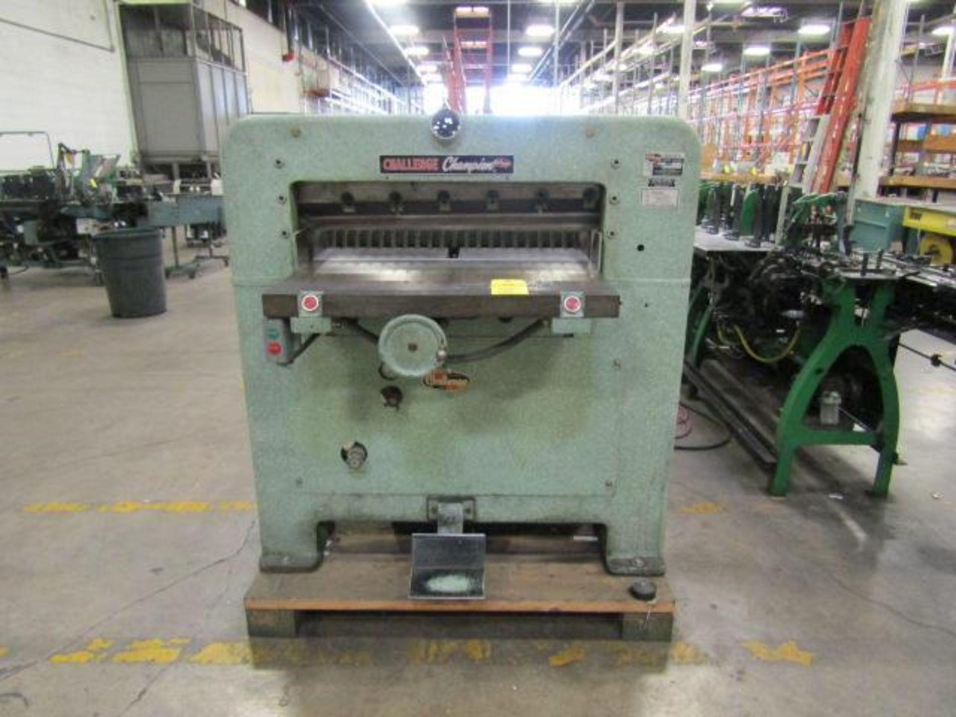 Challenge Champion 31in. Paper Shear Model MB, S/N1288, Size 305, Manual Front Operated Gage