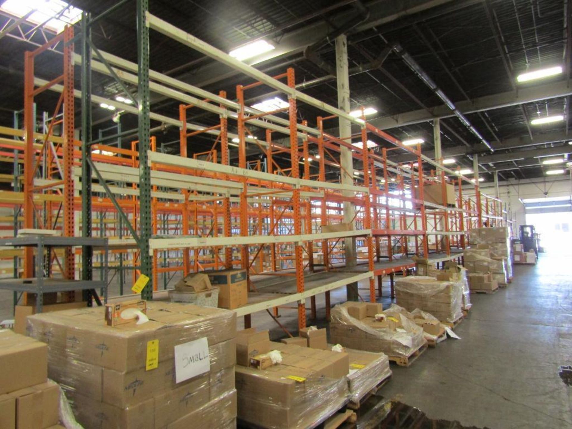 LOT: (10) Pallet Rack Sections (4) 14ft. x 8ft. X 36in., (2) 14ft. x 12ft. x 36in., (4) 12ft. x 8ft.