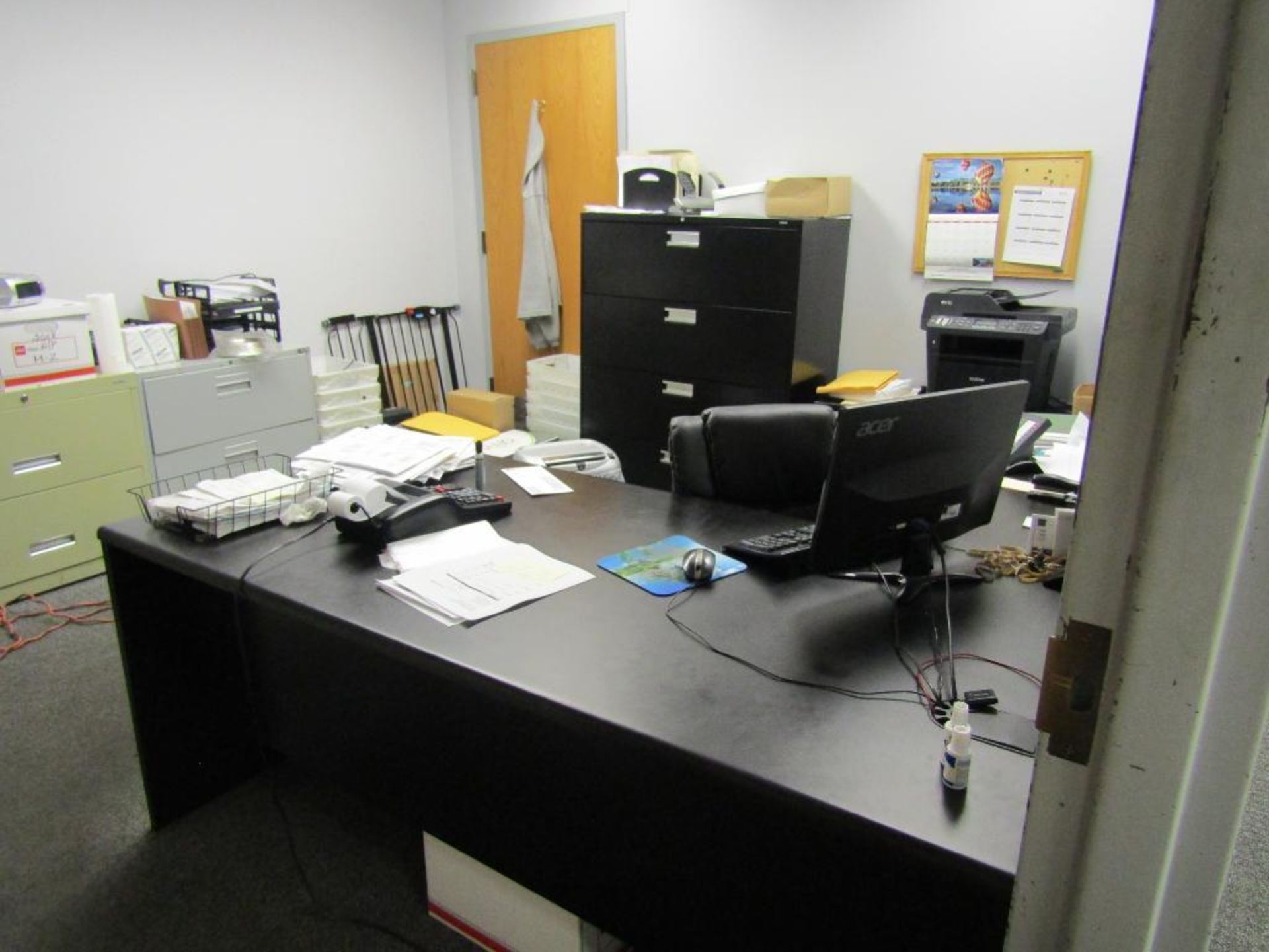 Office Desk, Chair, File Cabinets - Image 5 of 10