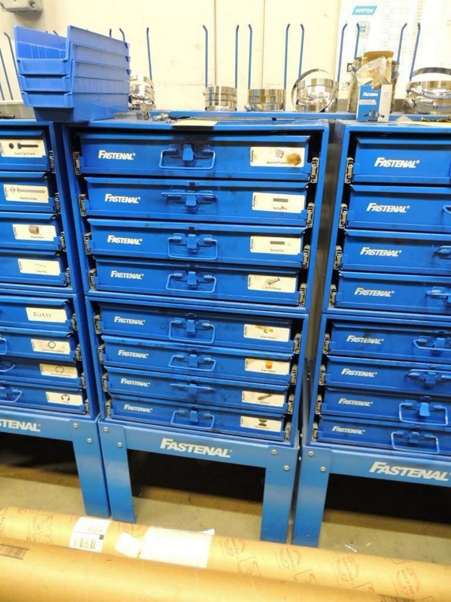 Fastenal 8 Drawer Cabinet and Base W/ Hardware