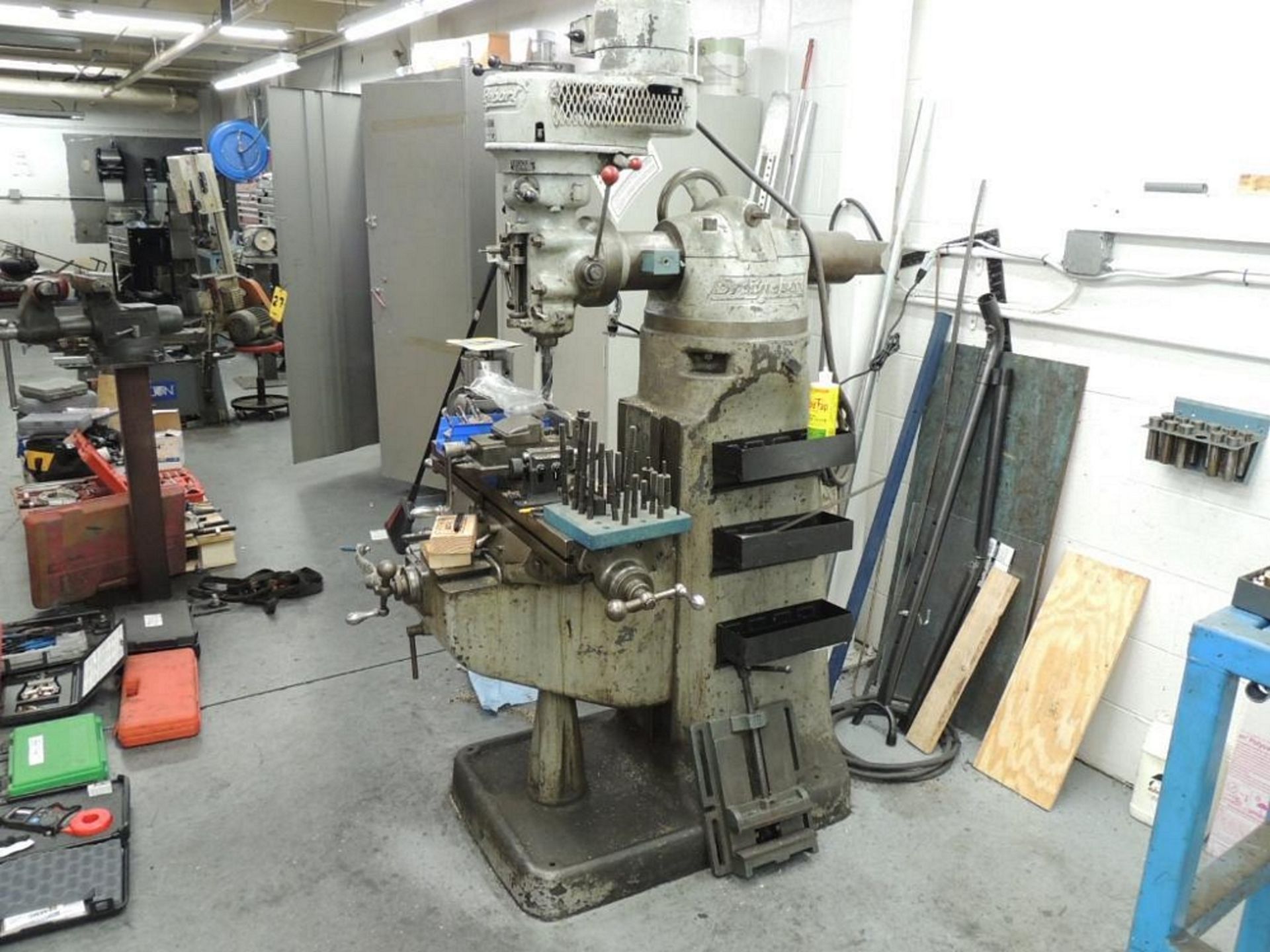 Bridgeport Milling Machine Model Bh 13423, and Misc. Tooling